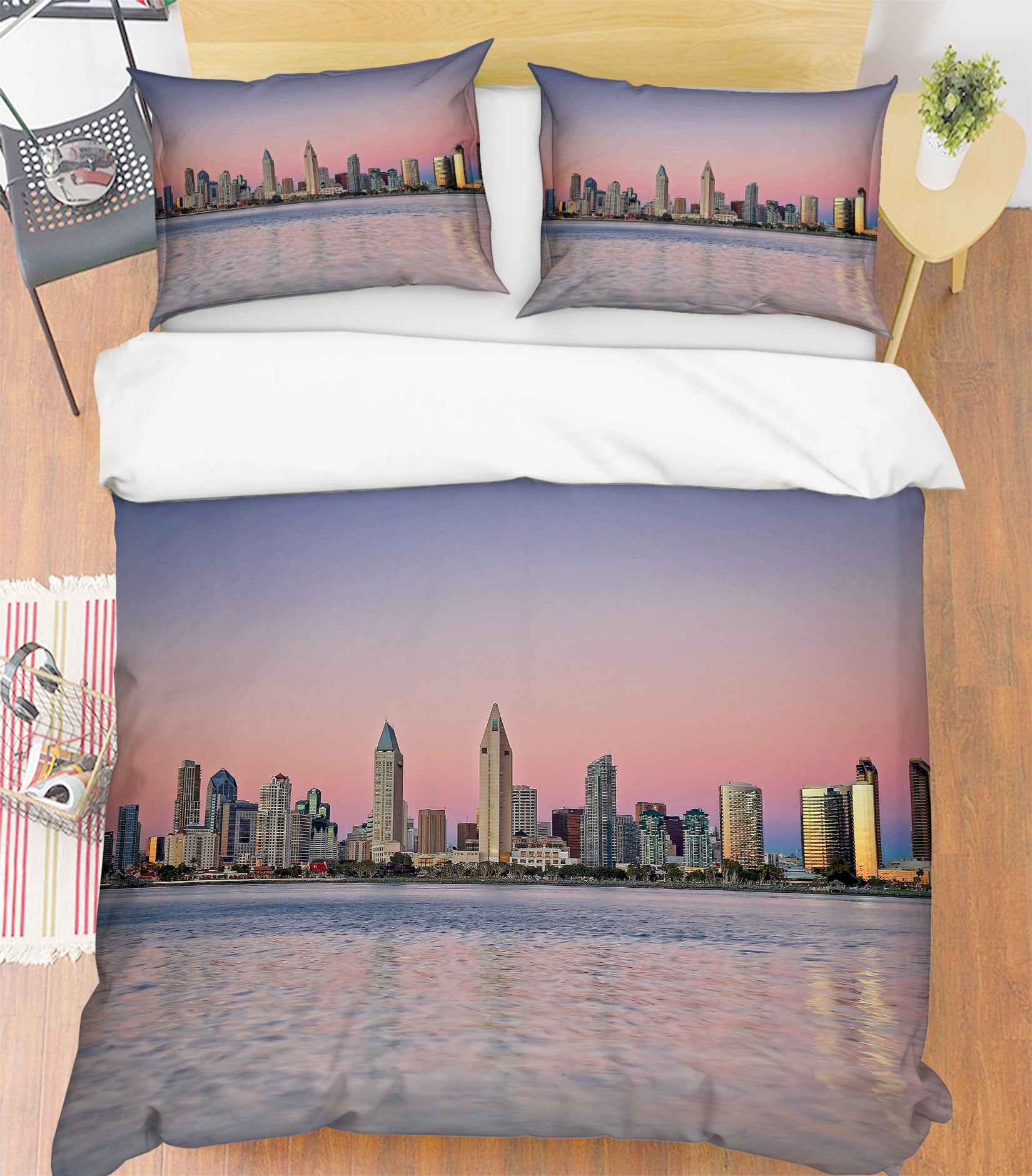 3D Harbor High-Rise 8683 Kathy Barefield Bedding Bed Pillowcases Quilt