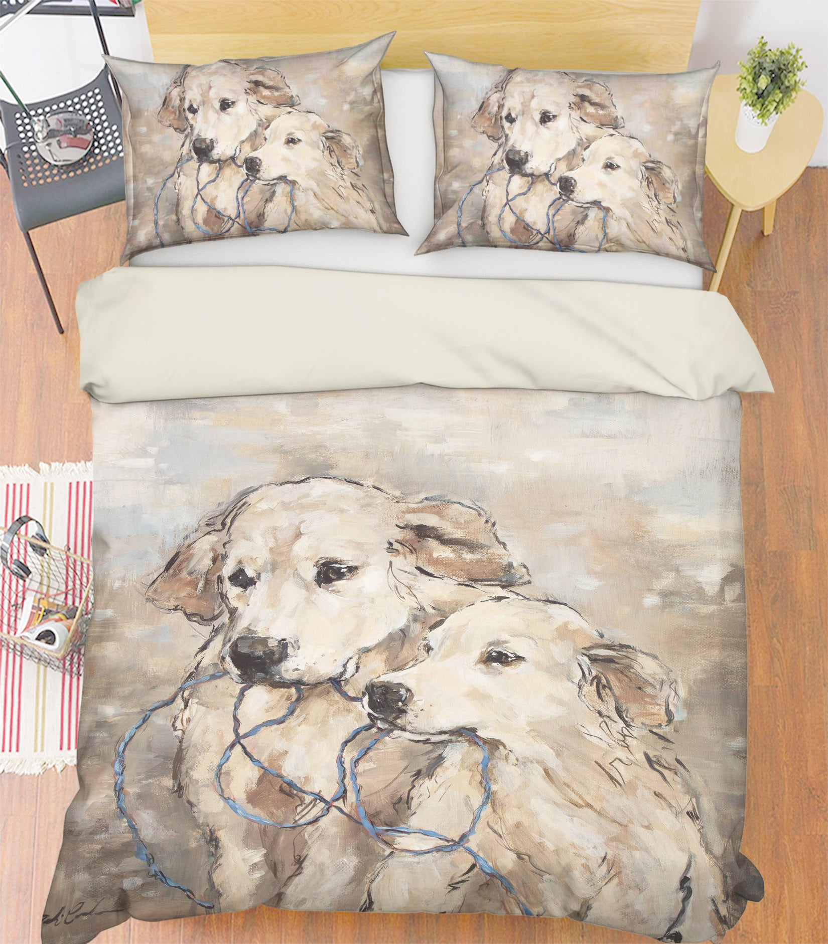 3D Dog 2021 Debi Coules Bedding Bed Pillowcases Quilt