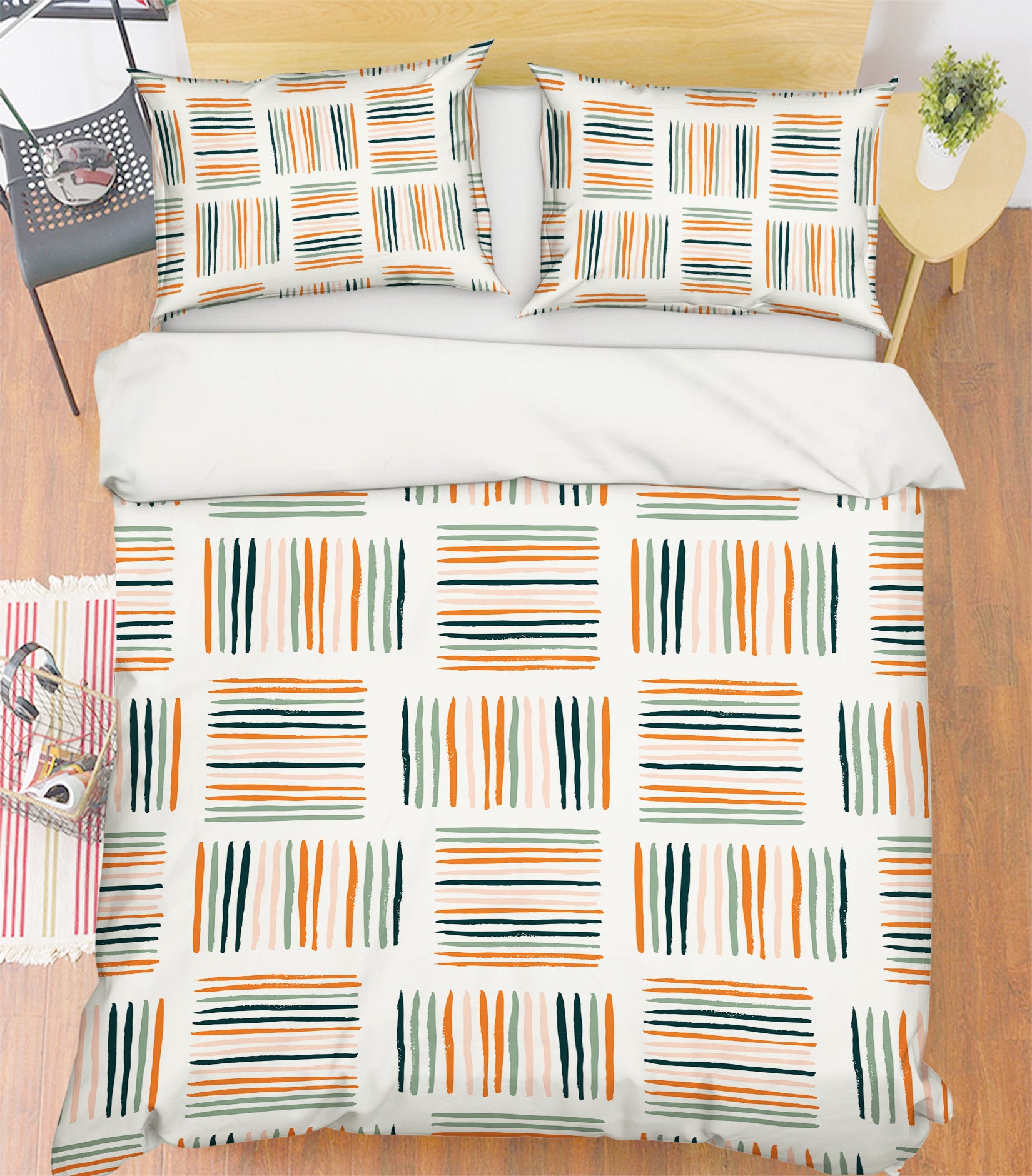 3D Colorful Line Stripes 109156 Kashmira Jayaprakash Bedding Bed Pillowcases Quilt