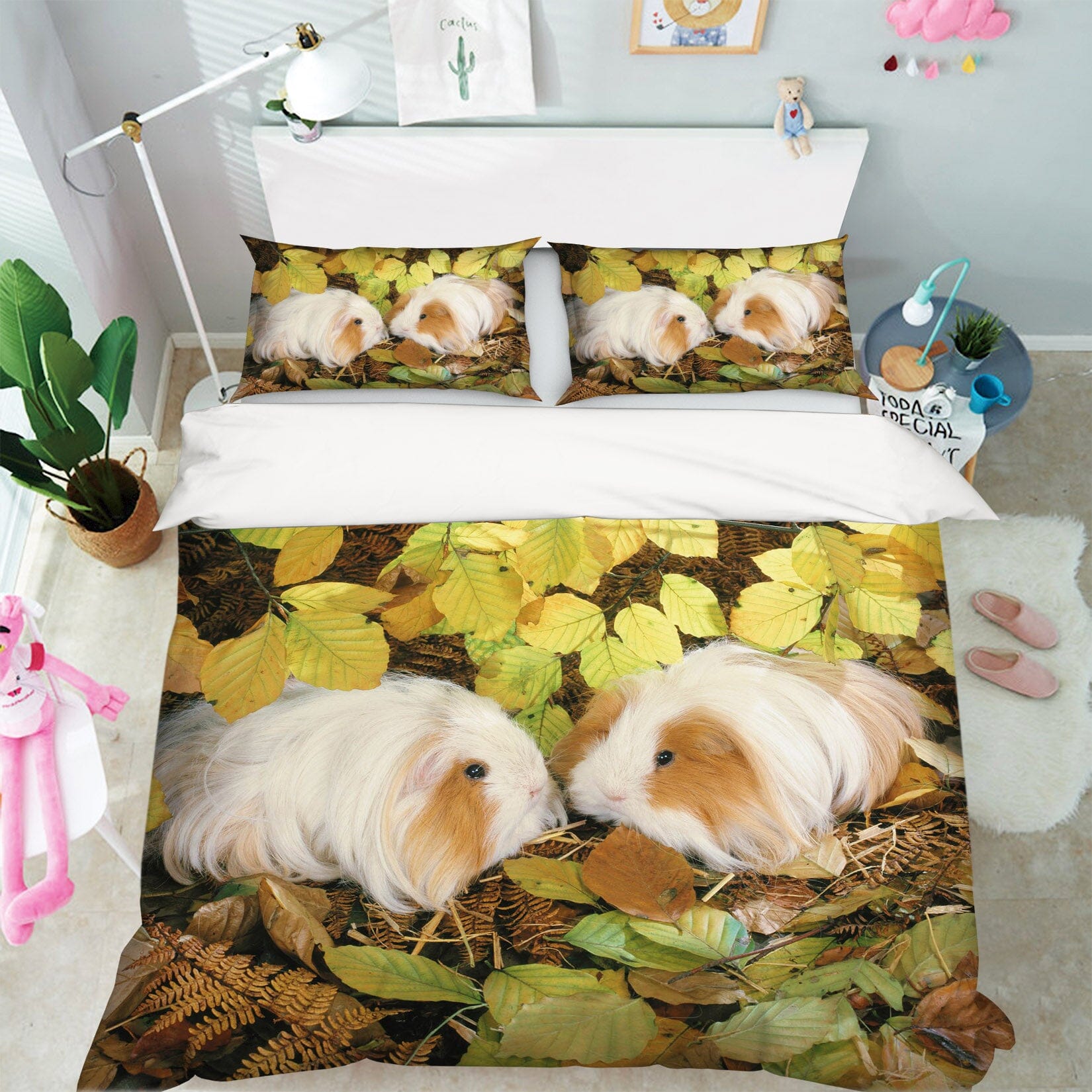 3D Supple Dog Hair 1904 Bed Pillowcases Quilt Quiet Covers AJ Creativity Home 