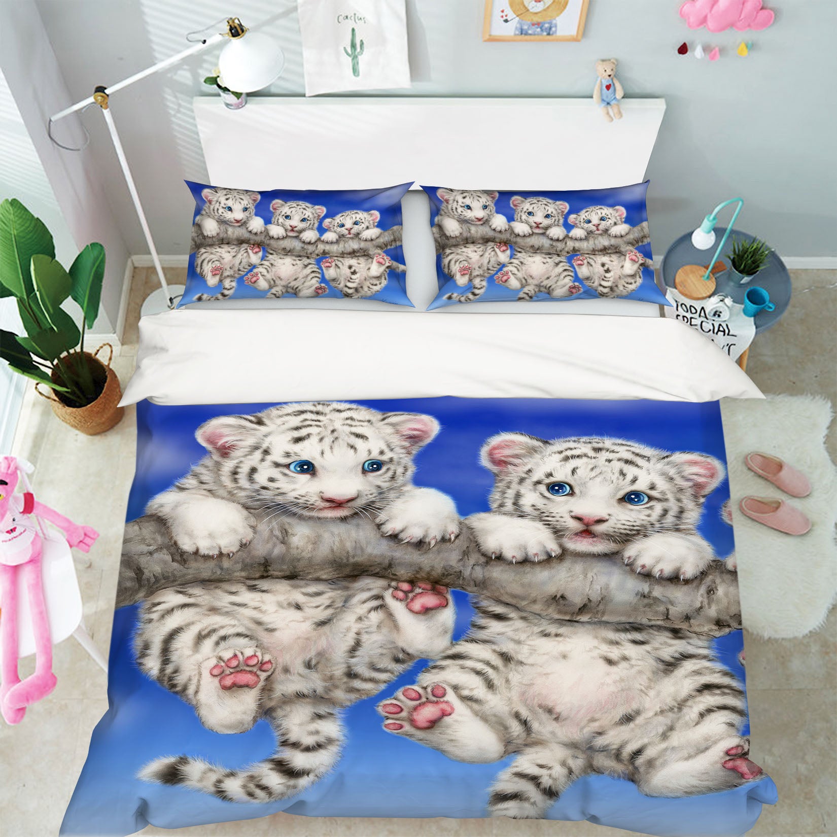 3D Baby Tiger 5891 Kayomi Harai Bedding Bed Pillowcases Quilt Cover Duvet Cover