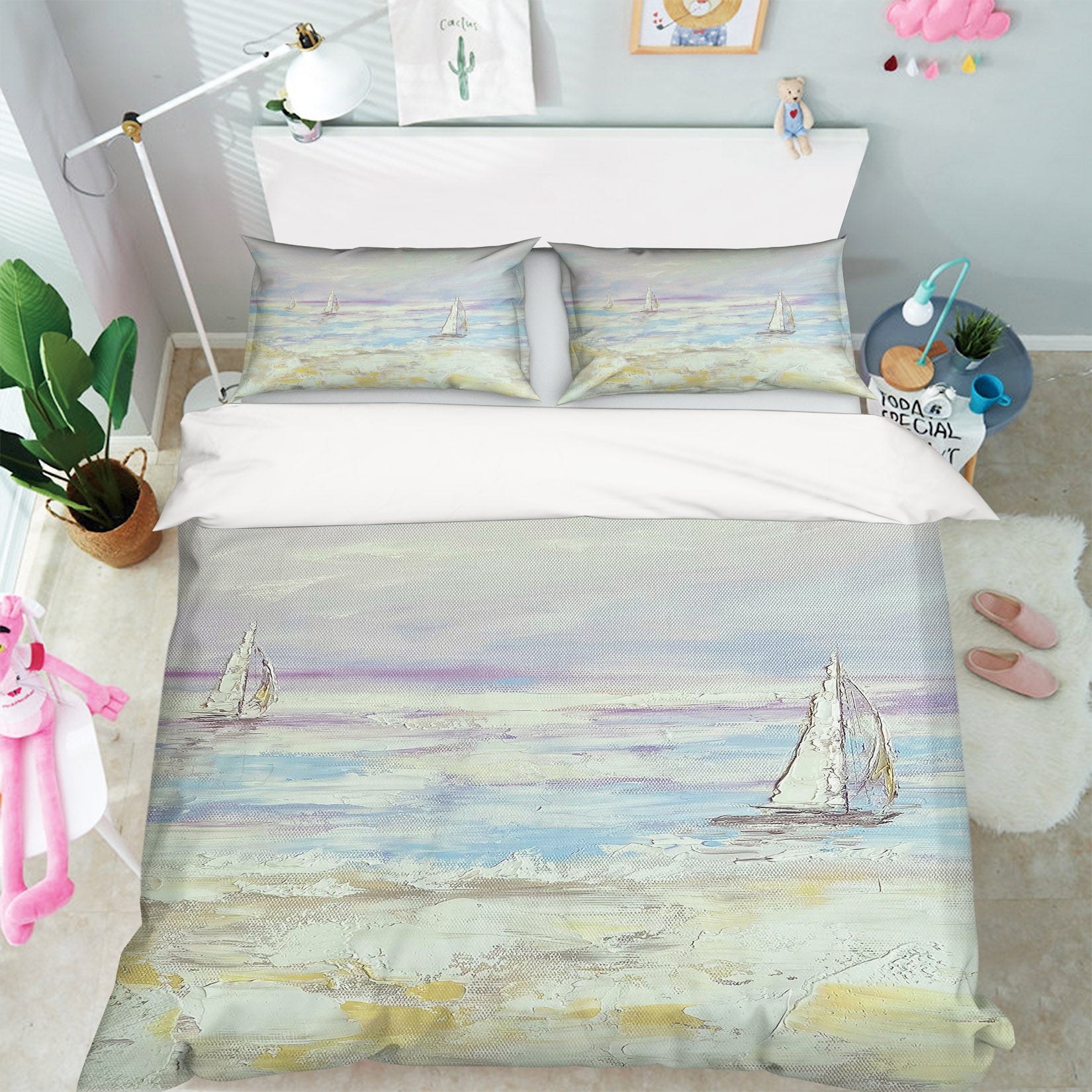 3D Sailing Boat 3794 Skromova Marina Bedding Bed Pillowcases Quilt Cover Duvet Cover