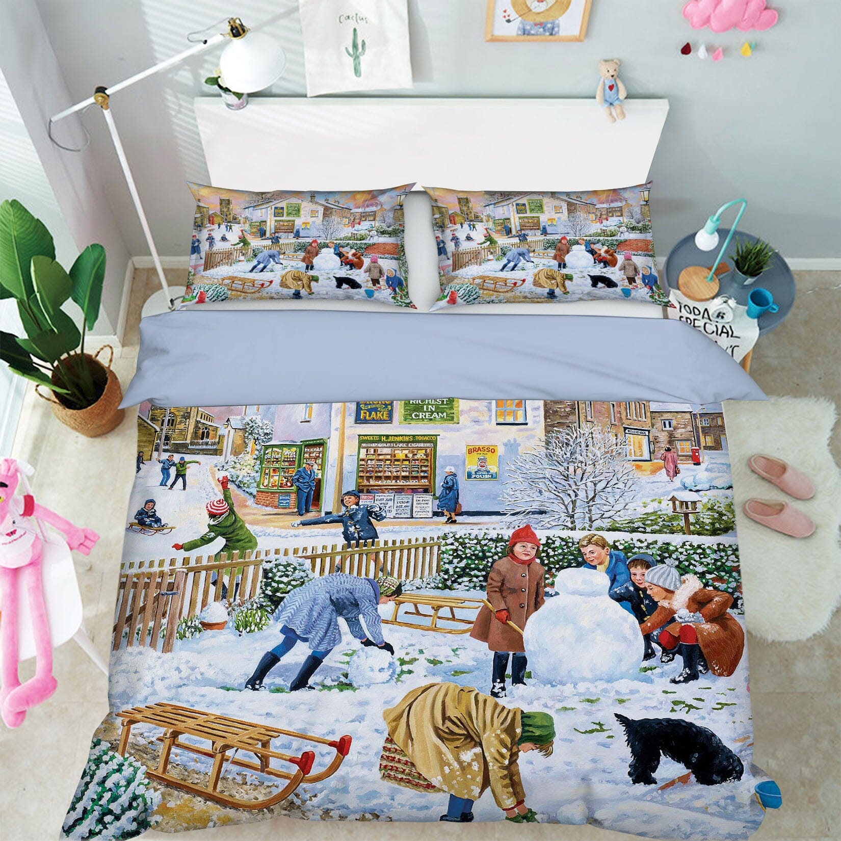 3D Winter Games 2077 Trevor Mitchell bedding Bed Pillowcases Quilt Quiet Covers AJ Creativity Home 