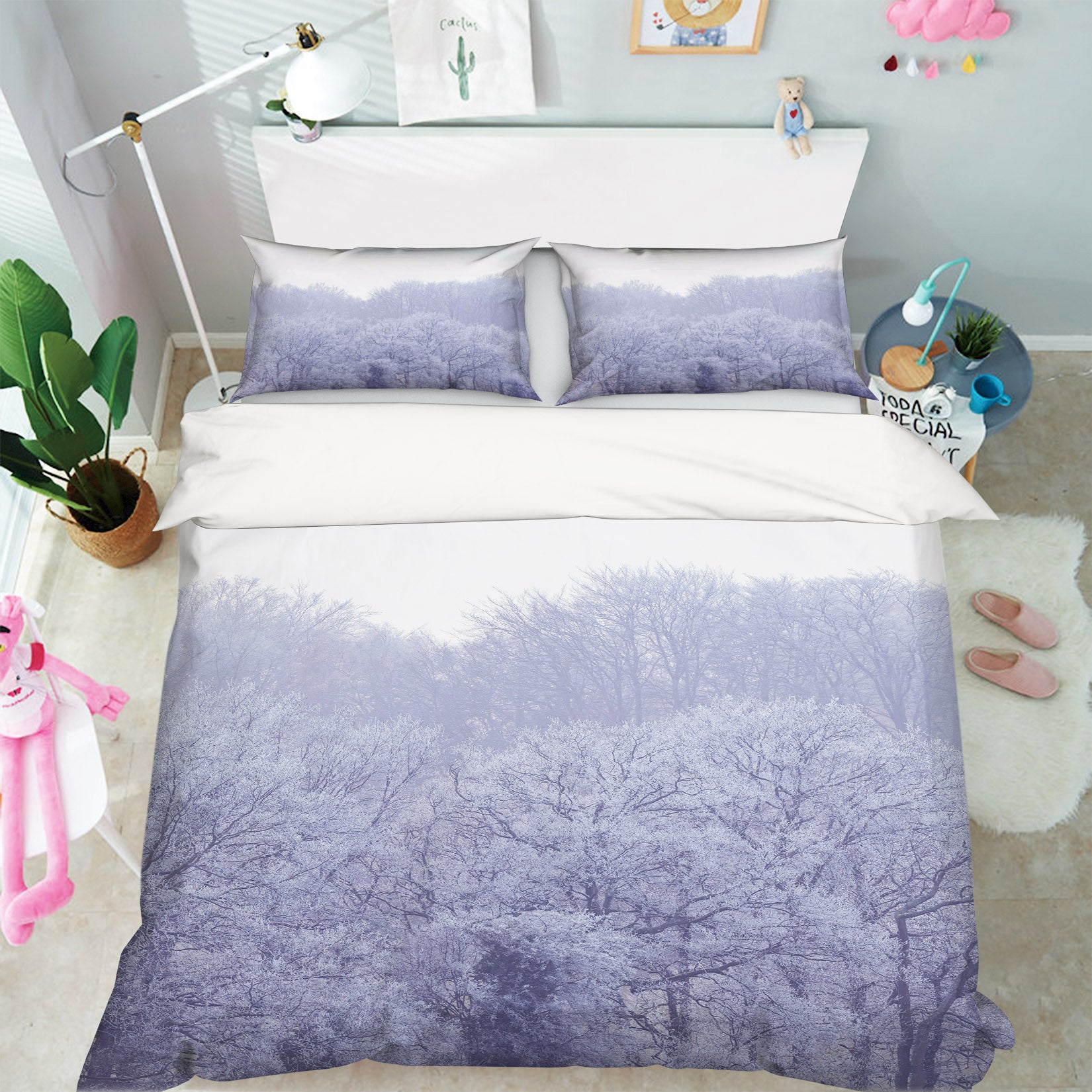 3D Fog Tree 7166 Assaf Frank Bedding Bed Pillowcases Quilt Cover Duvet Cover