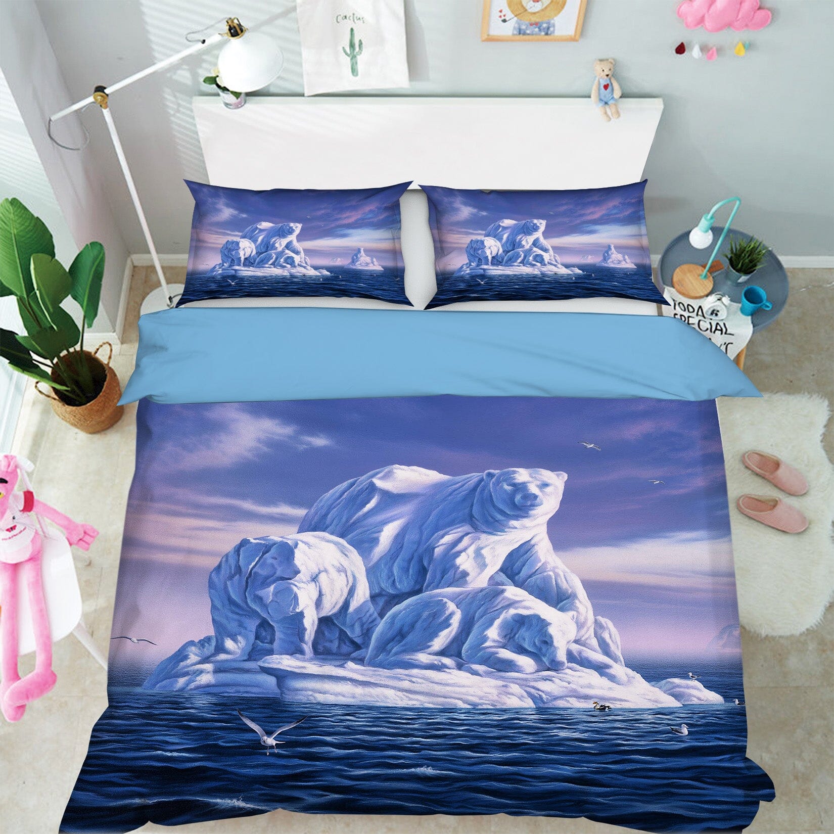 3D Icebeargs 2125 Jerry LoFaro bedding Bed Pillowcases Quilt Quiet Covers AJ Creativity Home 