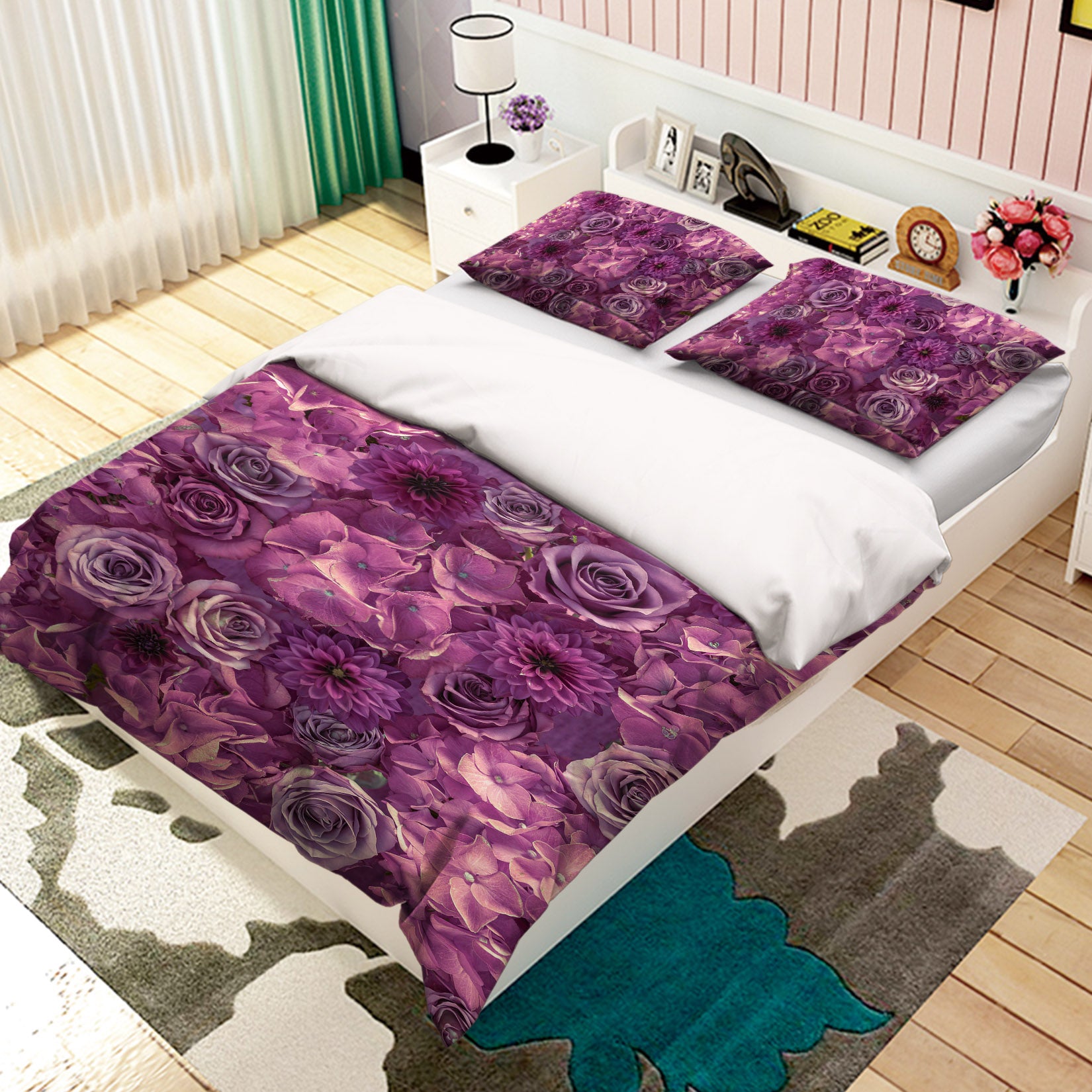 3D Purple Garden 7127 Assaf Frank Bedding Bed Pillowcases Quilt Cover Duvet Cover