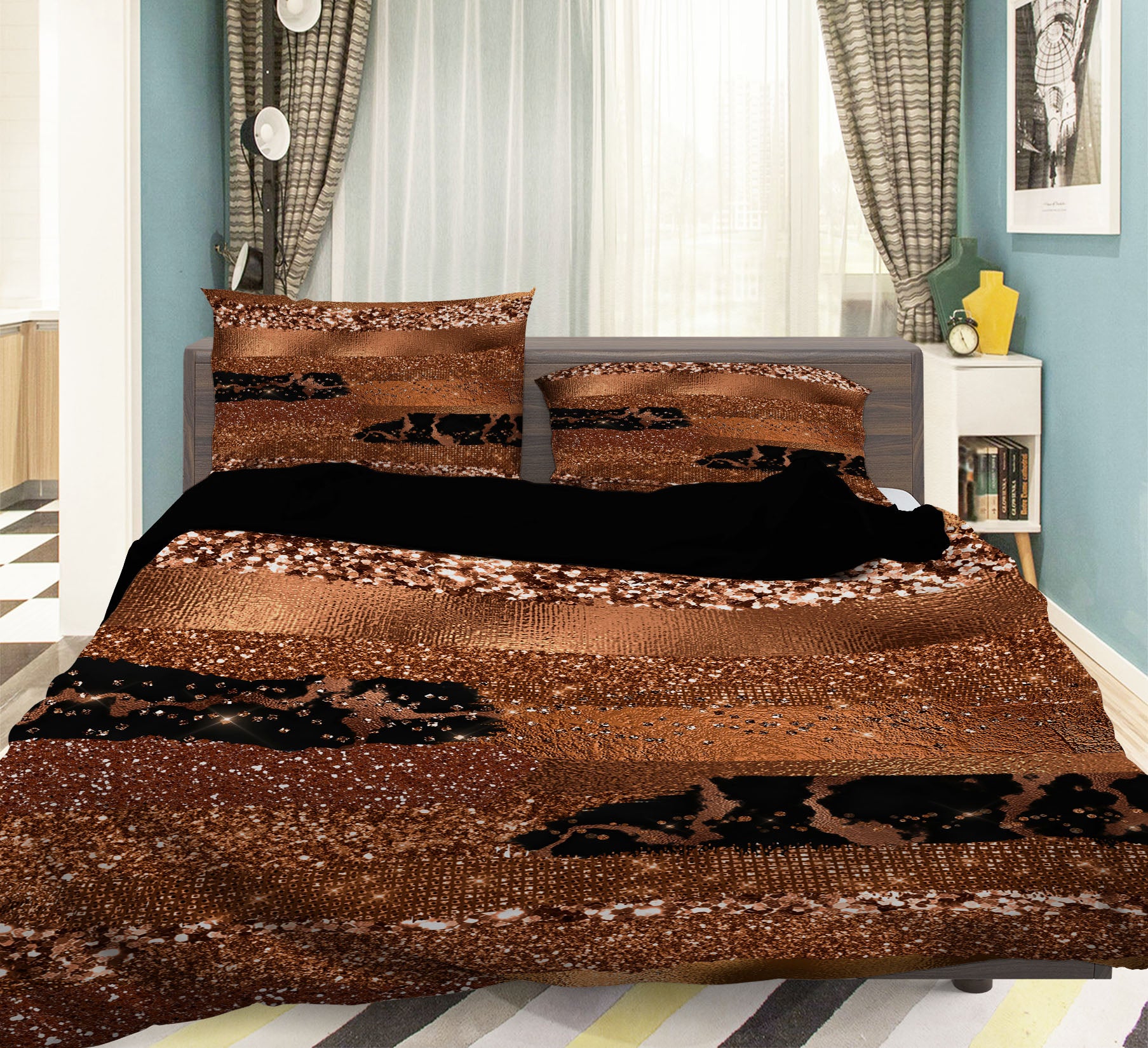 3D Brown Pattern 18144 Uta Naumann Bedding Bed Pillowcases Quilt