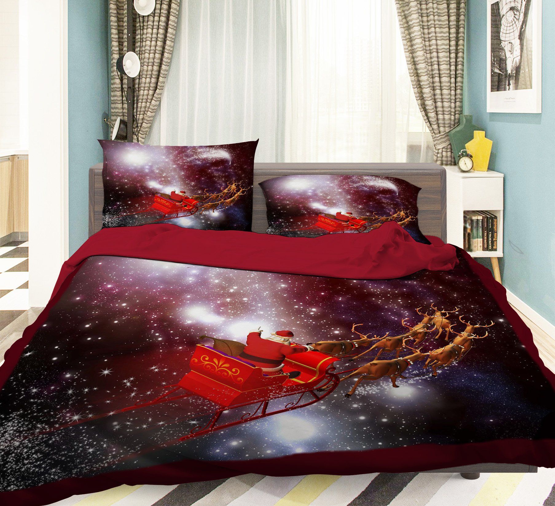 3D Santa Claus 162 Bed Pillowcases Quilt Wallpaper AJ Wallpaper 