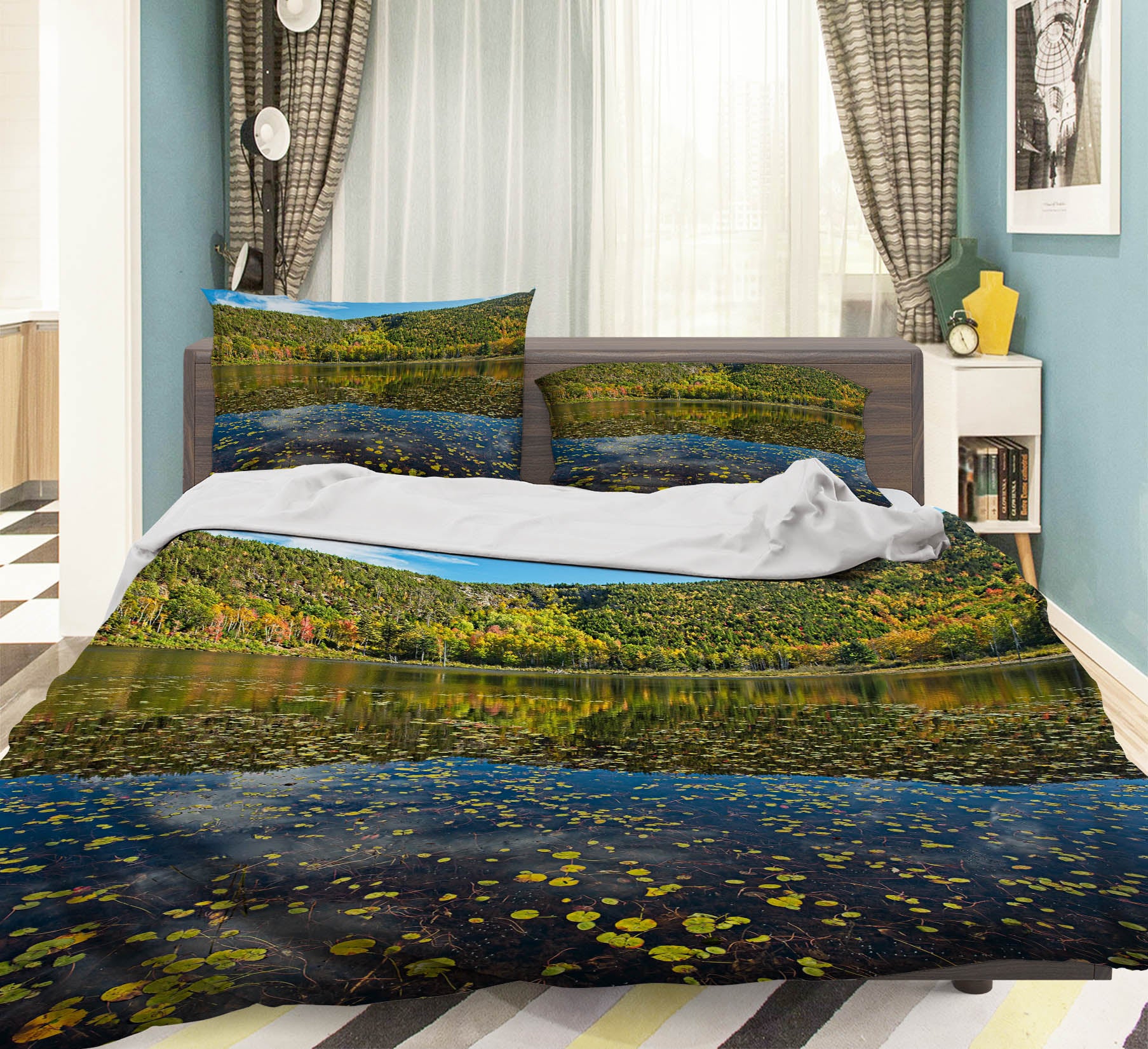 3D Lake Water 62023 Kathy Barefield Bedding Bed Pillowcases Quilt