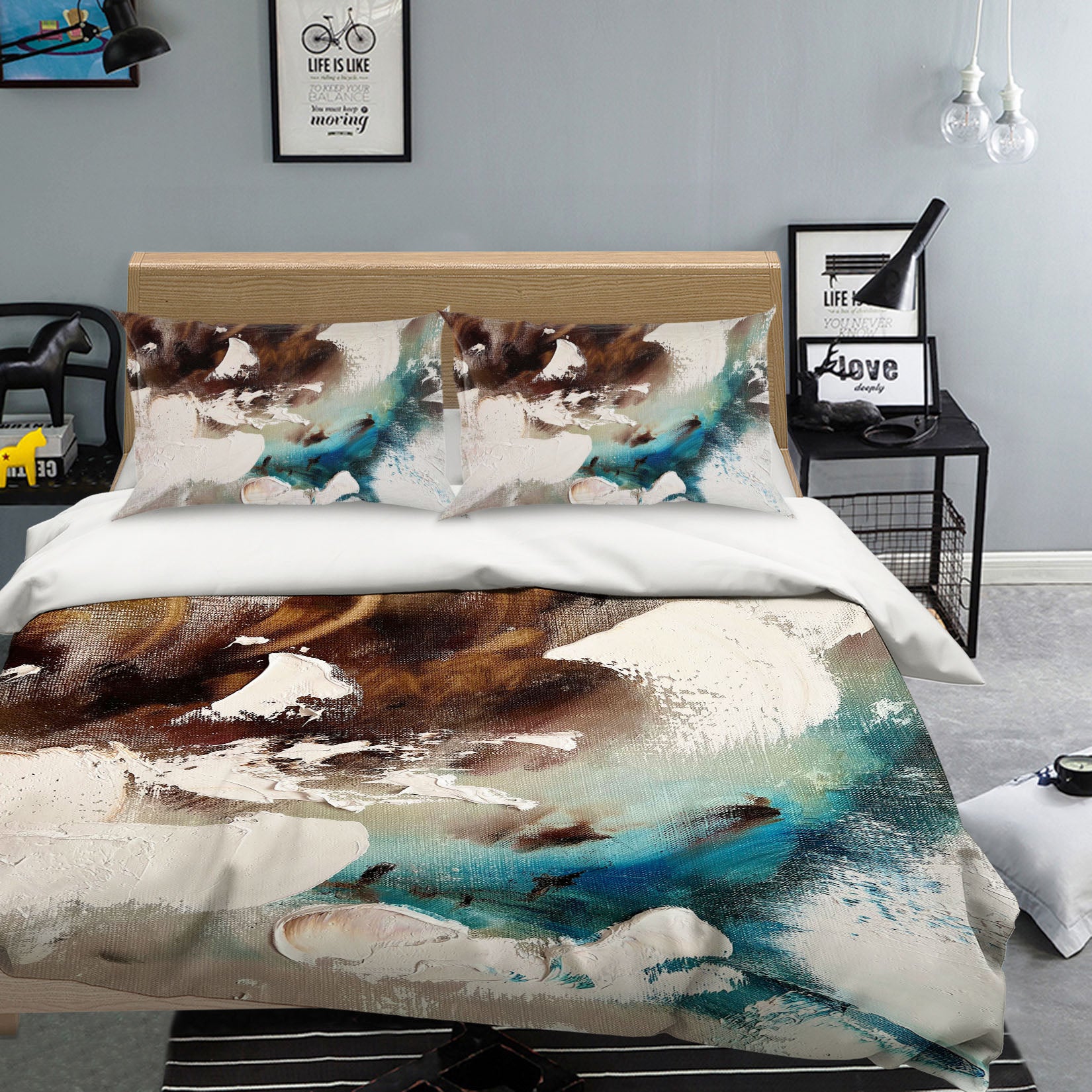 3D Graffiti Paint 602 Skromova Marina Bedding Bed Pillowcases Quilt