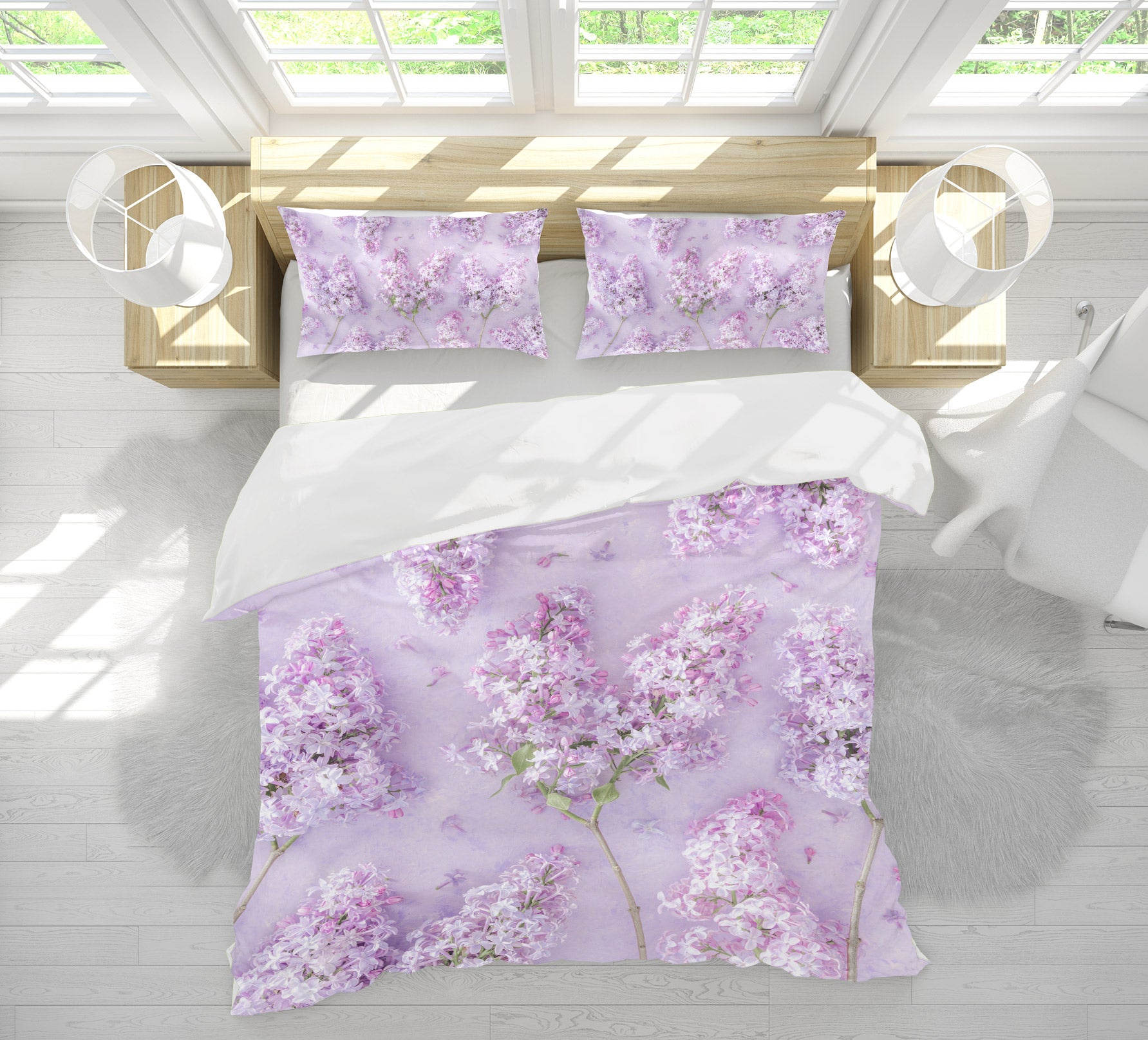 3D Pink Hyacinth 6945 Assaf Frank Bedding Bed Pillowcases Quilt Cover Duvet Cover