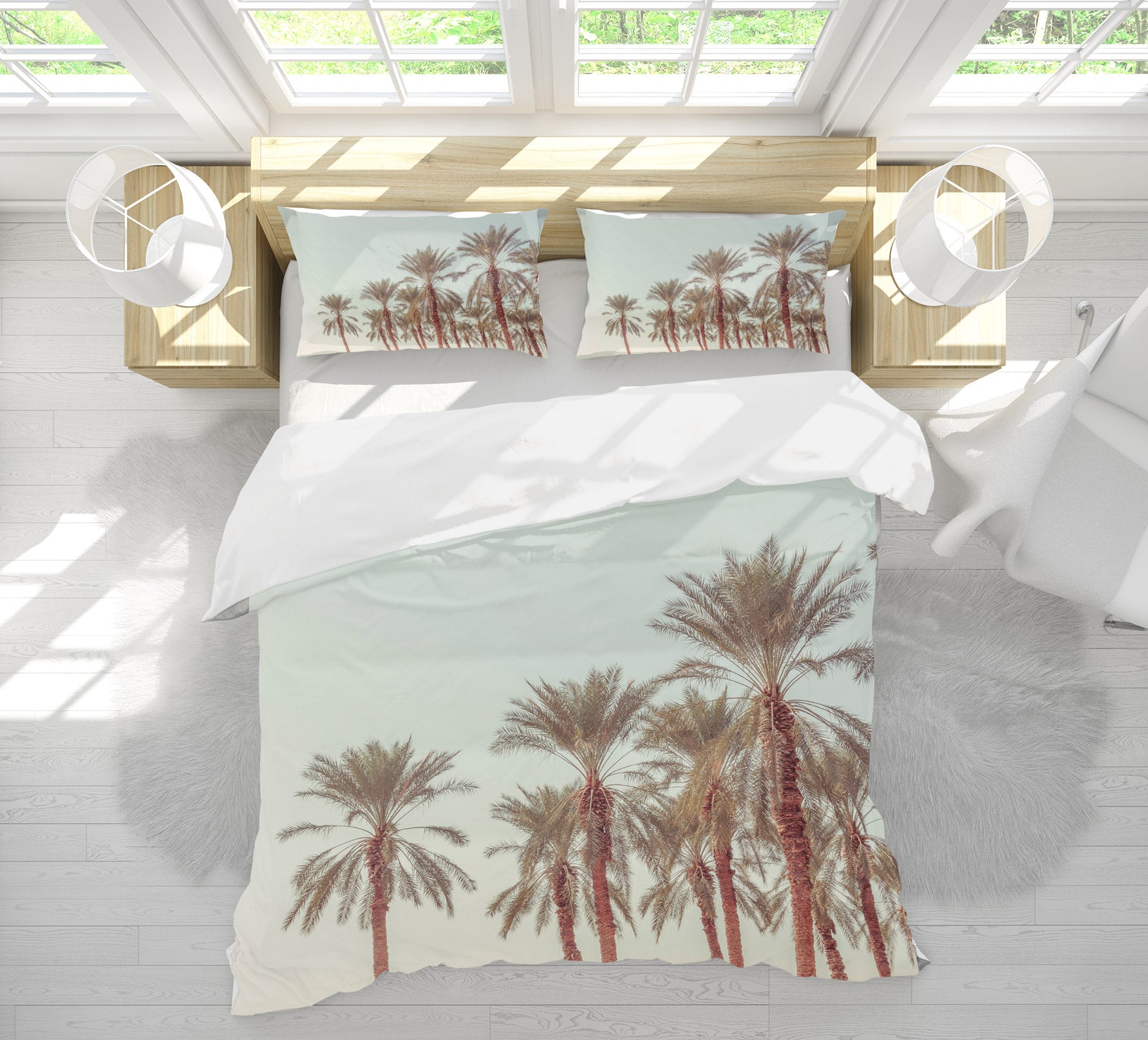 3D Palm Trees 1078 Assaf Frank Bedding Bed Pillowcases Quilt