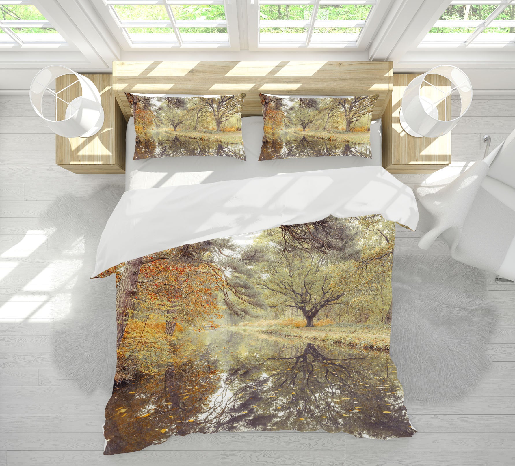 3D Grove River Shadow 8661 Assaf Frank Bedding Bed Pillowcases Quilt