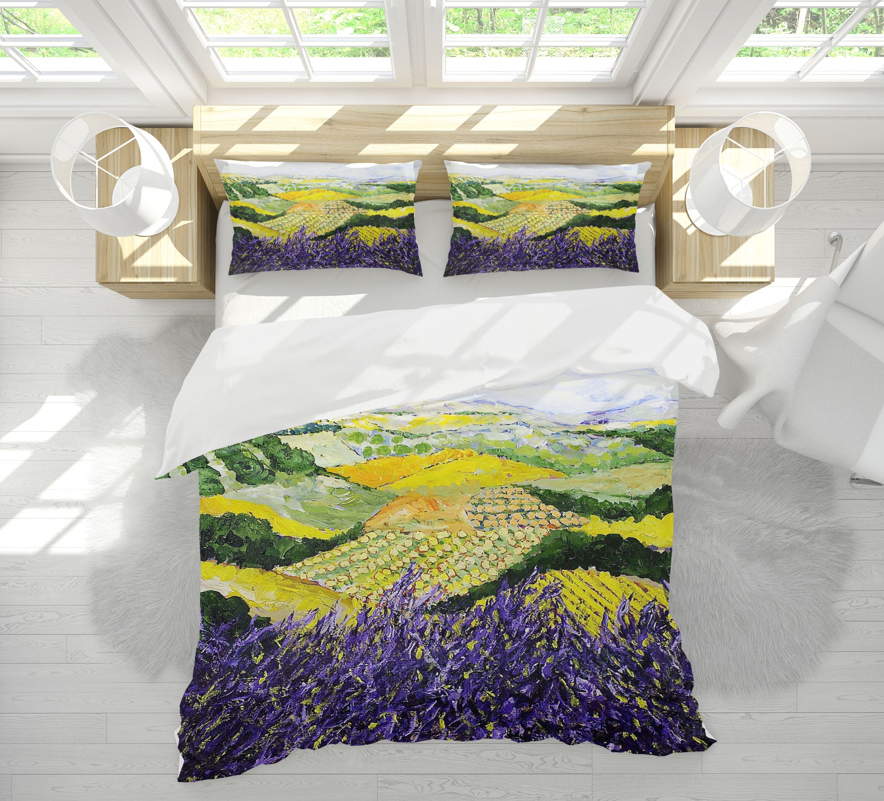 3D Violet Spring 1001 Allan P. Friedlander Bedding Bed Pillowcases Quilt