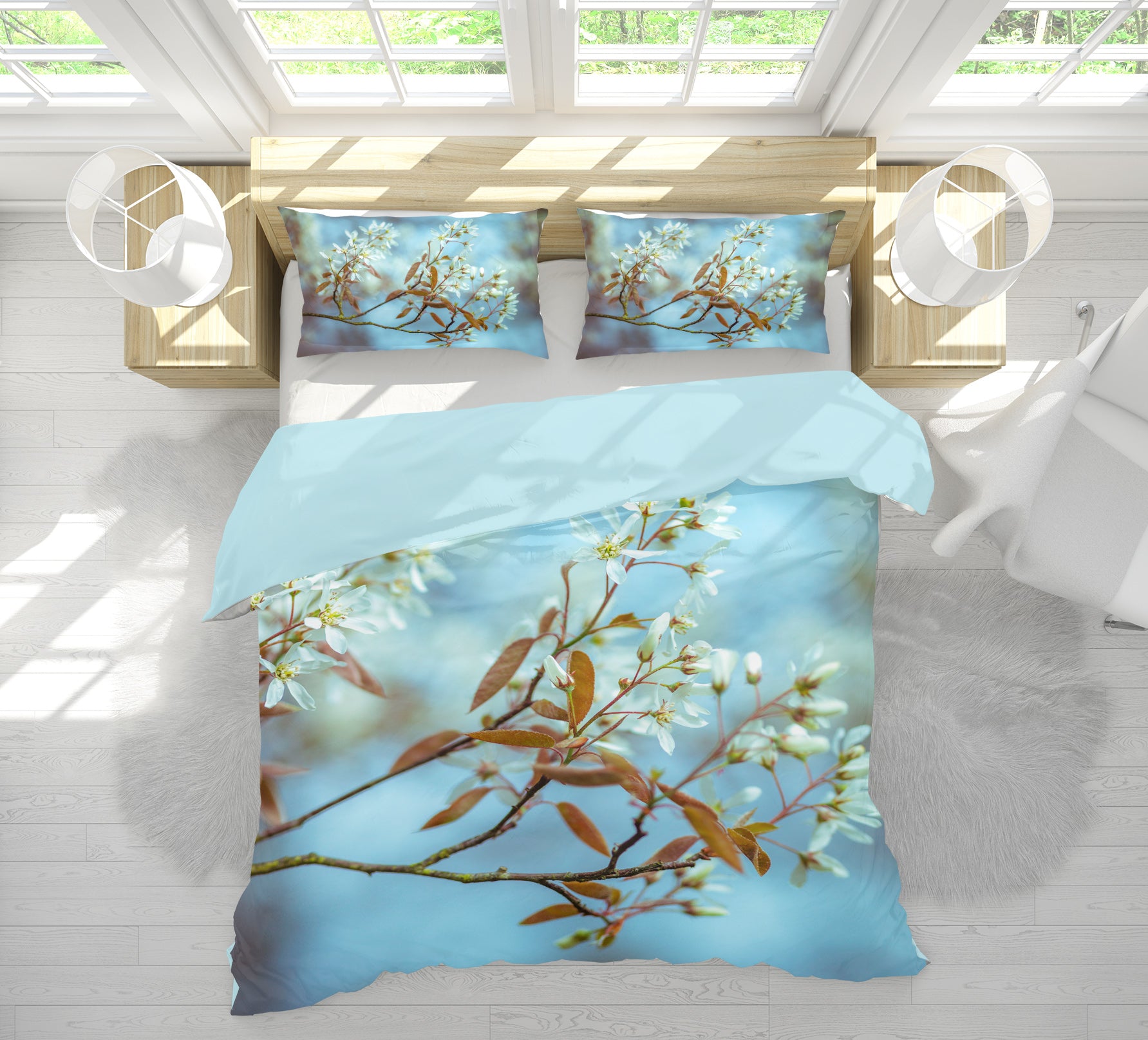 3D Flowering Branch 1006 Assaf Frank Bedding Bed Pillowcases Quilt