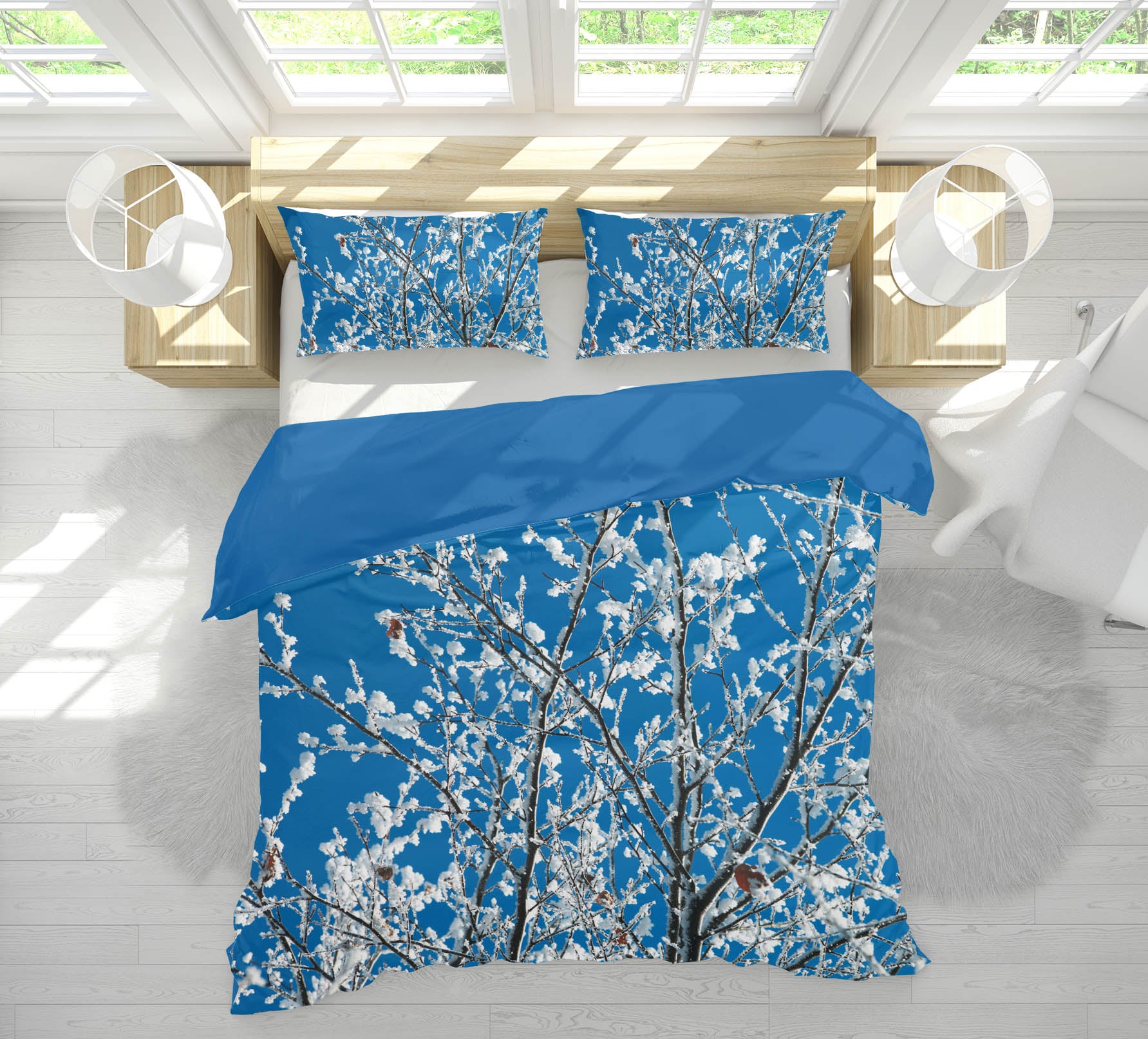 3D Snow Tree 1007 Assaf Frank Bedding Bed Pillowcases Quilt