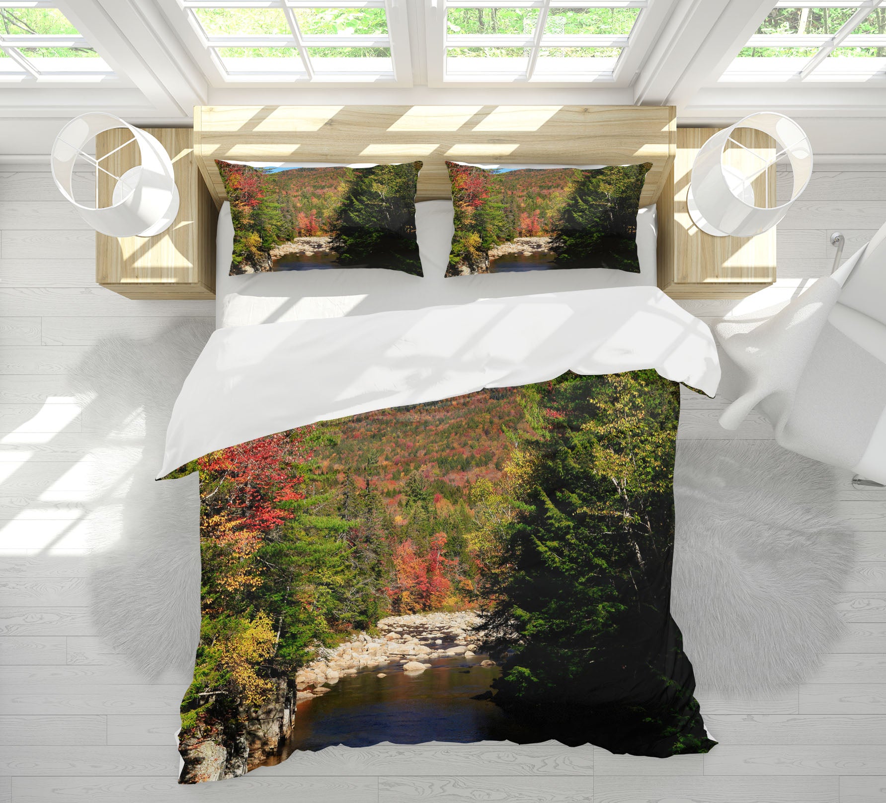 3D River Bend 62029 Kathy Barefield Bedding Bed Pillowcases Quilt