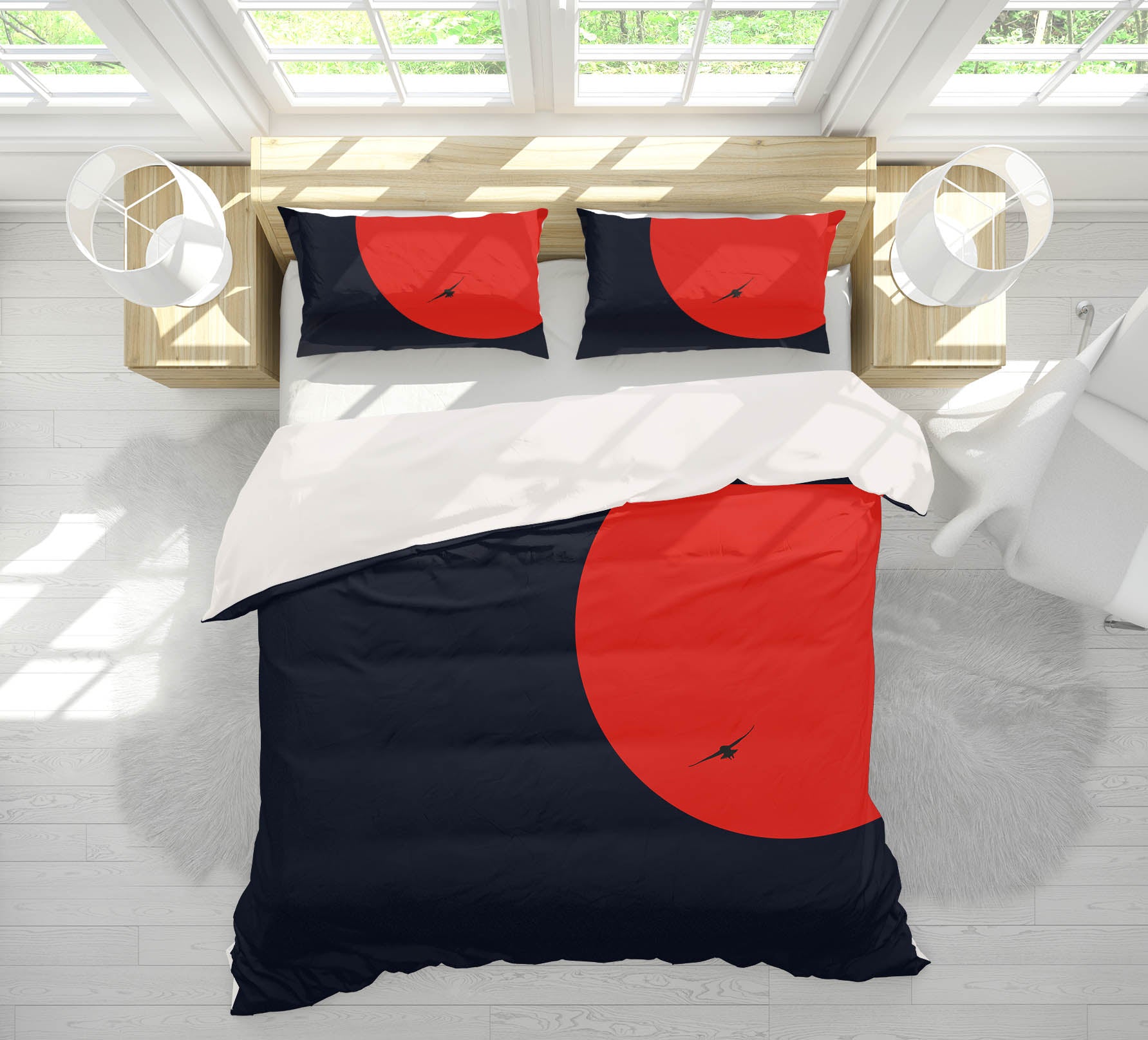 3D Red Sun 191 Boris Draschoff Bedding Bed Pillowcases Quilt