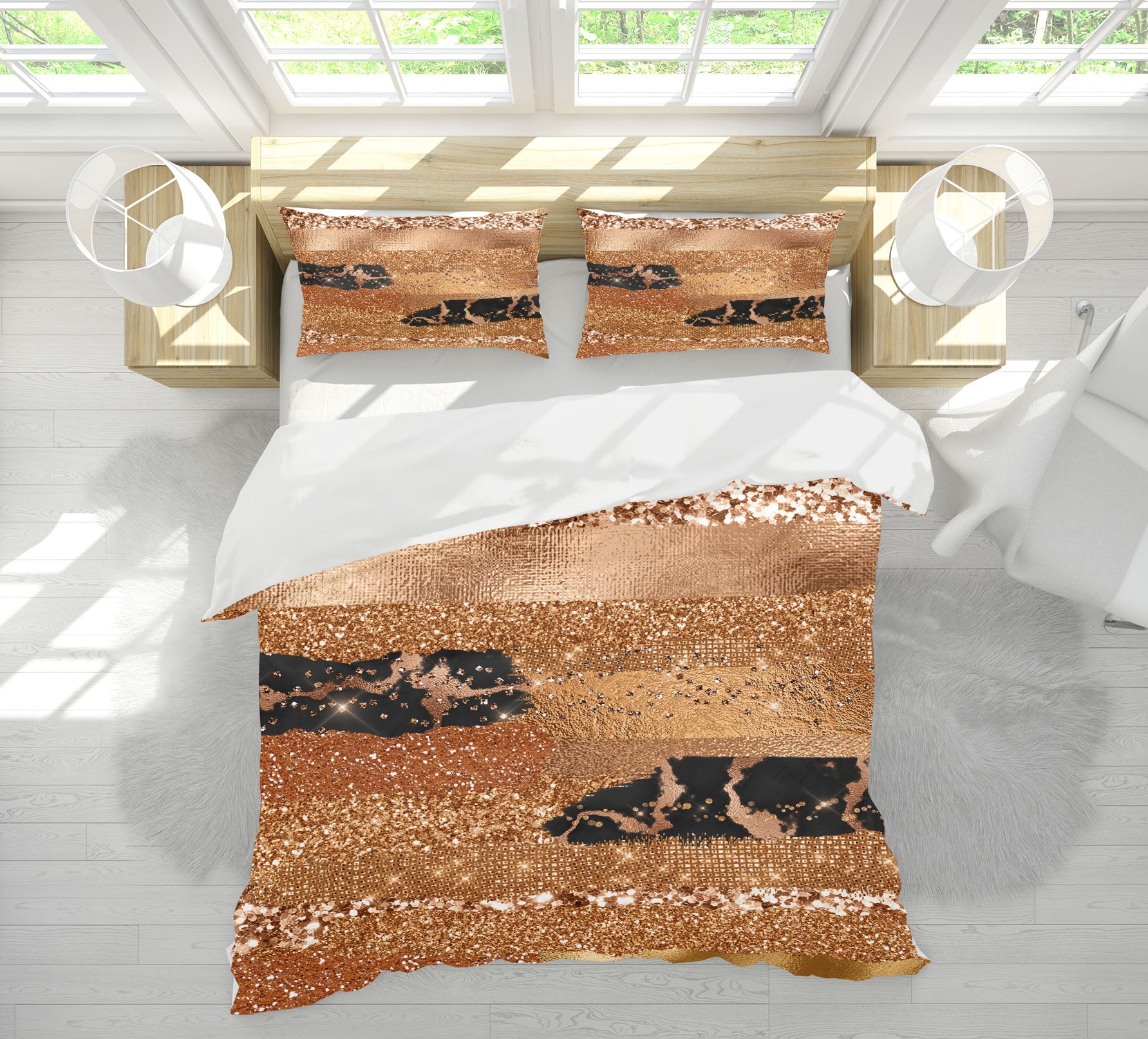 3D Brown Pattern 18146 Uta Naumann Bedding Bed Pillowcases Quilt