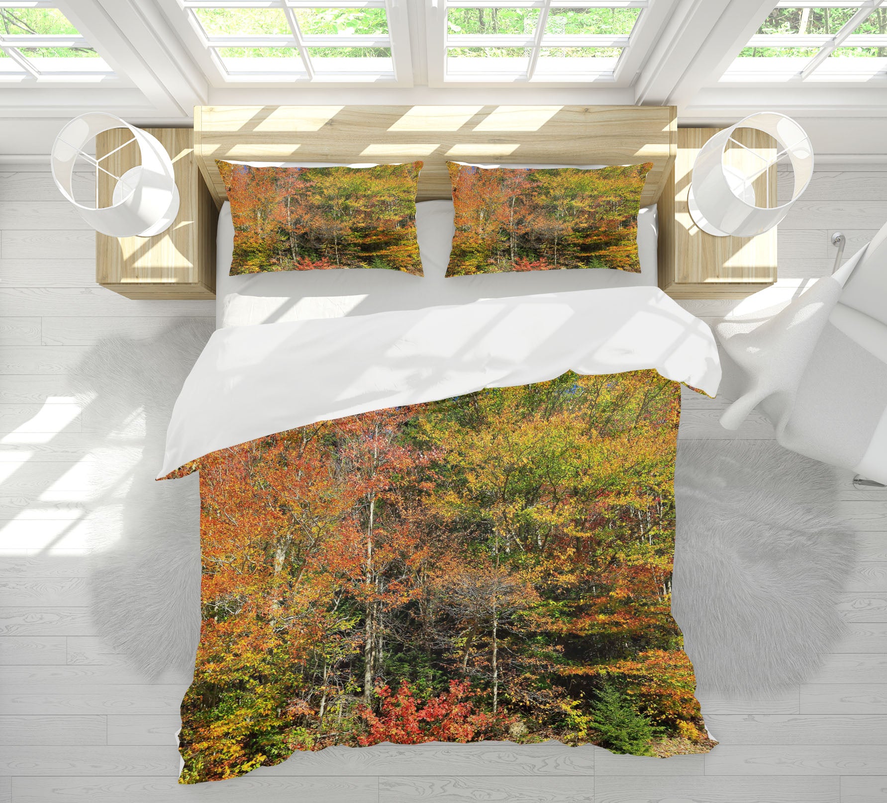 3D Tree Jungle 62031 Kathy Barefield Bedding Bed Pillowcases Quilt