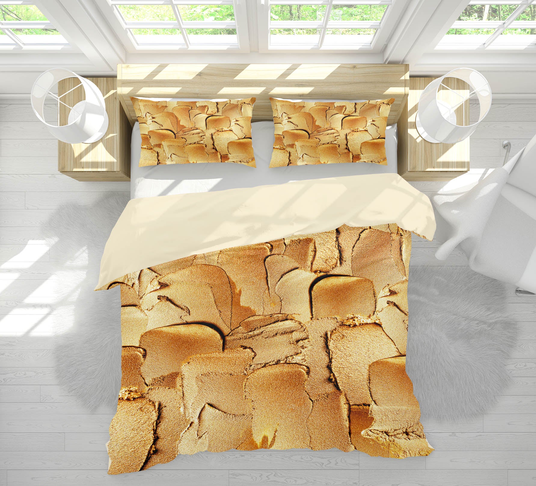 3D Yellow Powder 18135 Uta Naumann Bedding Bed Pillowcases Quilt