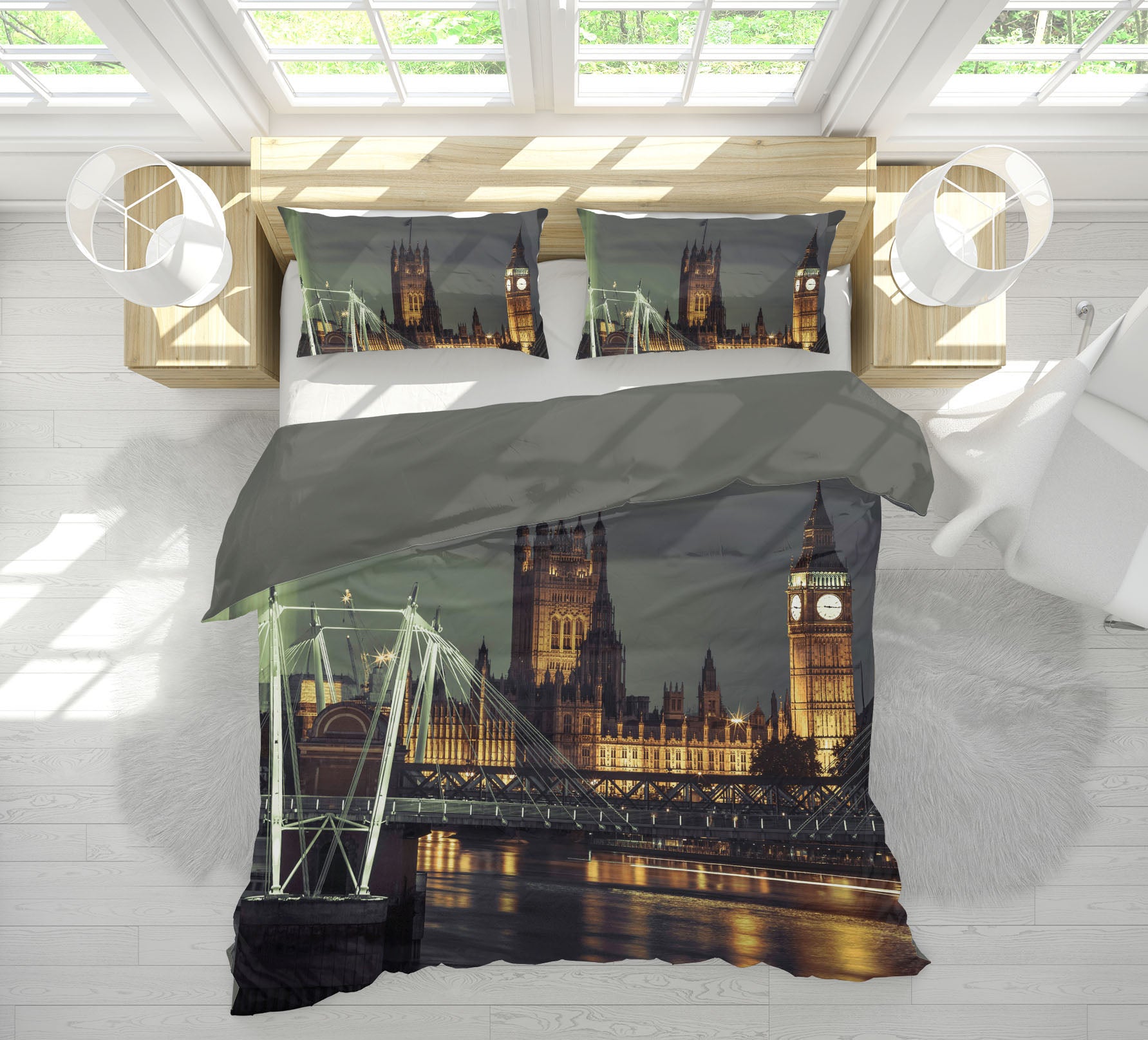 3D Building Bridge 1027 Assaf Frank Bedding Bed Pillowcases Quilt