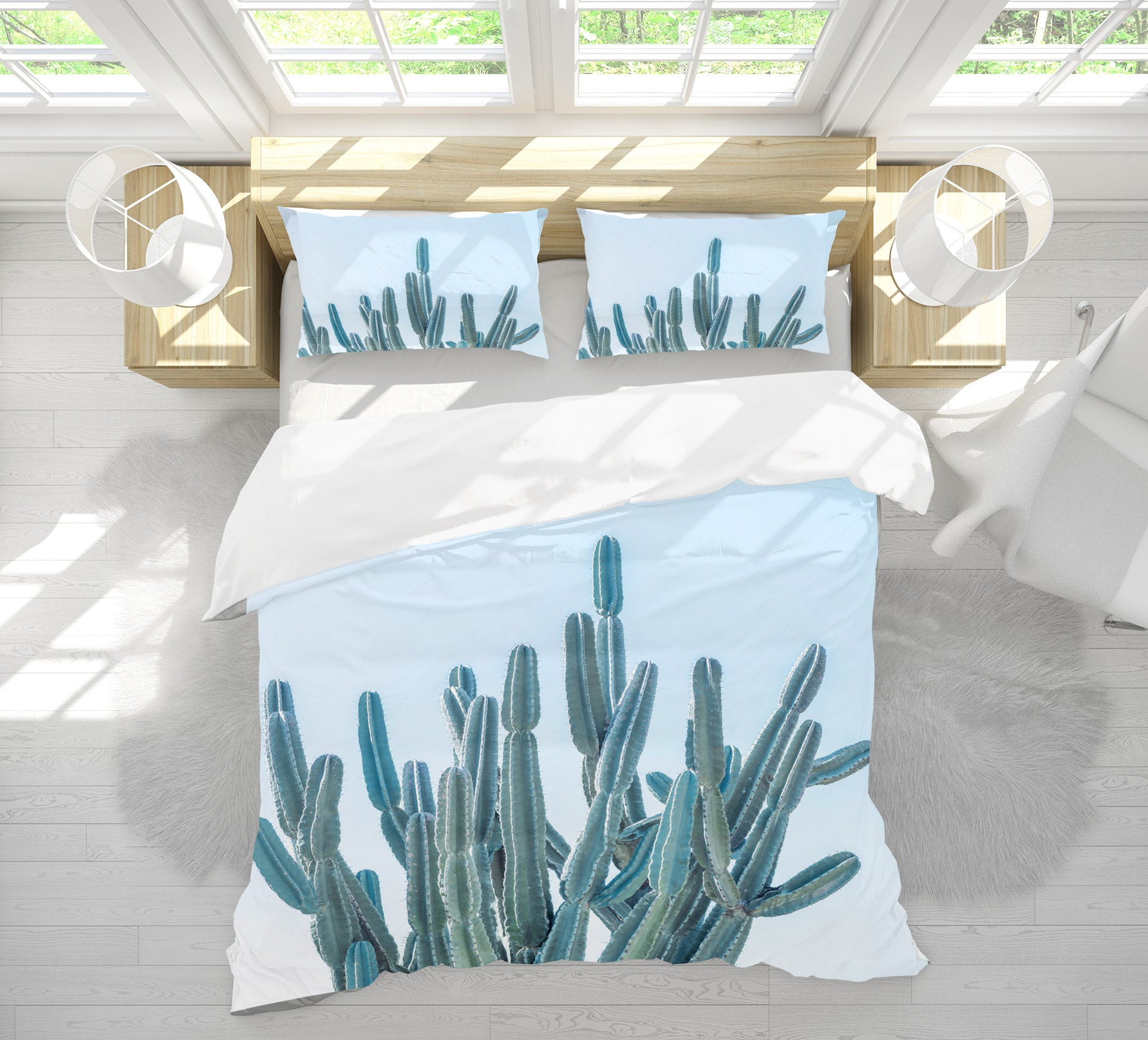 3D Sky Cactus 1049 Assaf Frank Bedding Bed Pillowcases Quilt