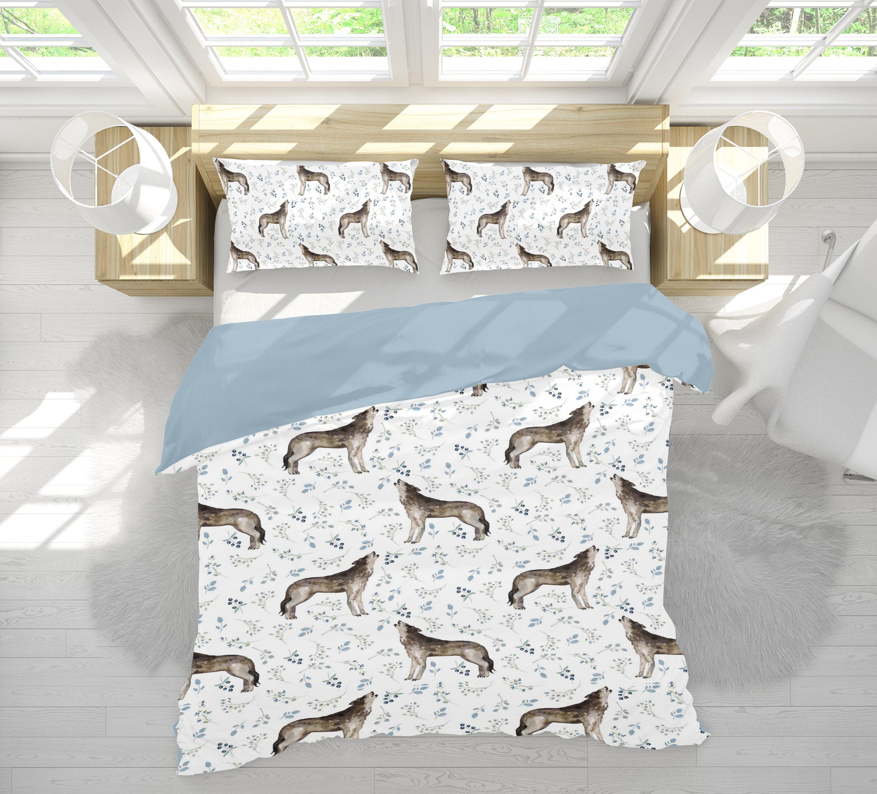 3D Wolf Pattern 193 Uta Naumann Bedding Bed Pillowcases Quilt