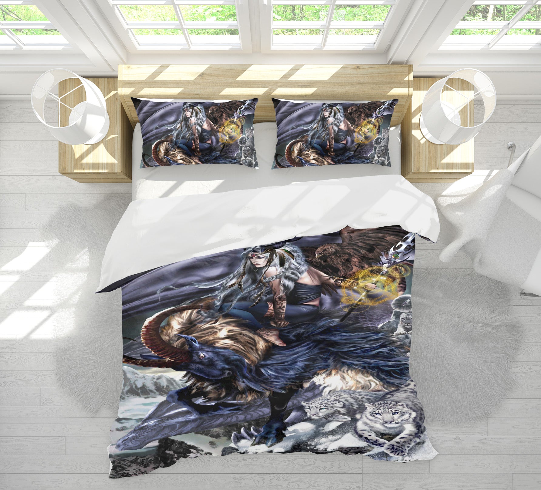 3D Woman Sheep 8302 Ruth Thompson Bedding Bed Pillowcases Quilt Cover Duvet Cover