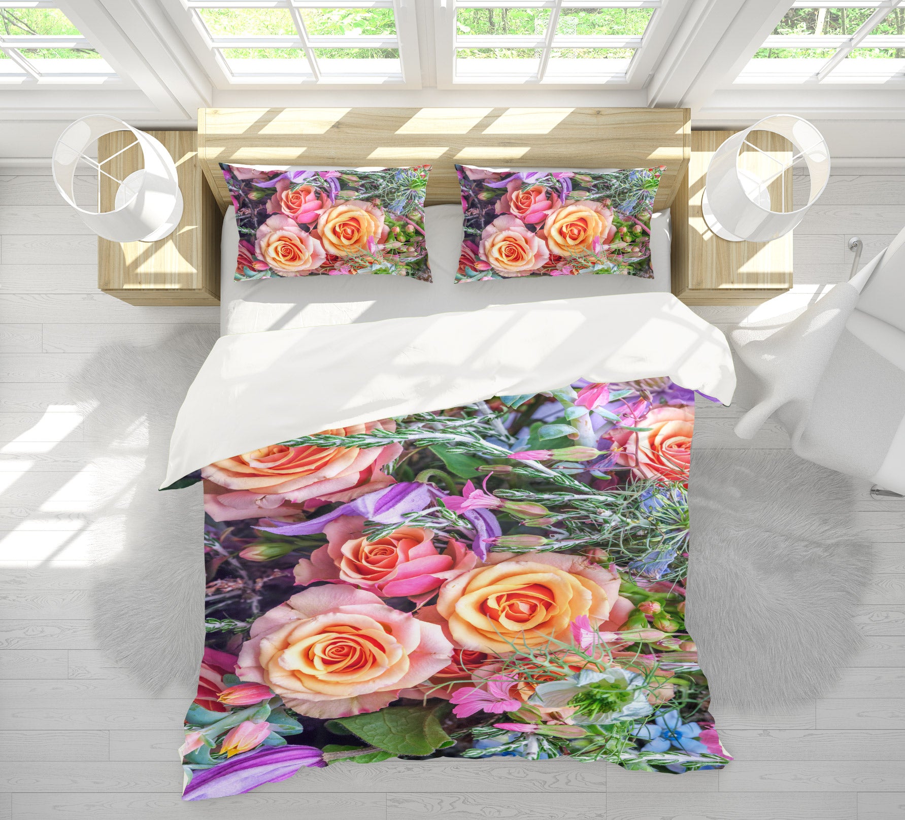 3D Bright Rose 6969 Assaf Frank Bedding Bed Pillowcases Quilt Cover Duvet Cover