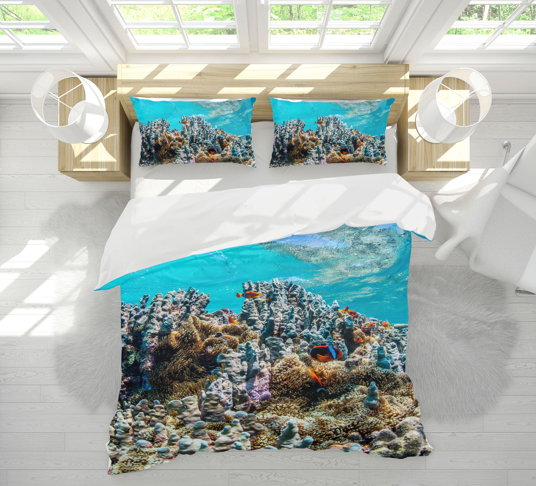 3D Coral Sea 21056 Bed Pillowcases Quilt