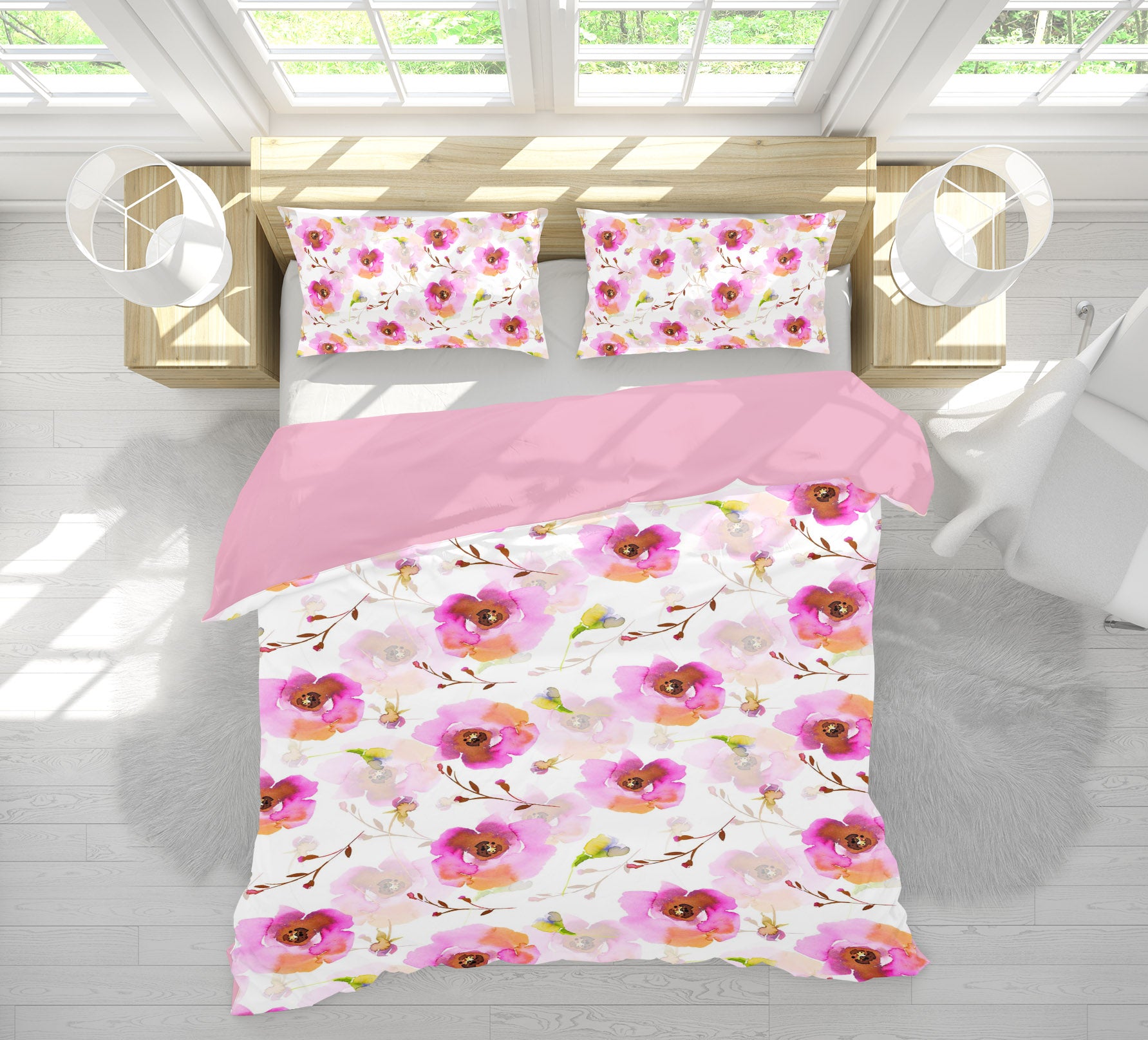 3D Graffiti Flowers 063 Uta Naumann Bedding Bed Pillowcases Quilt