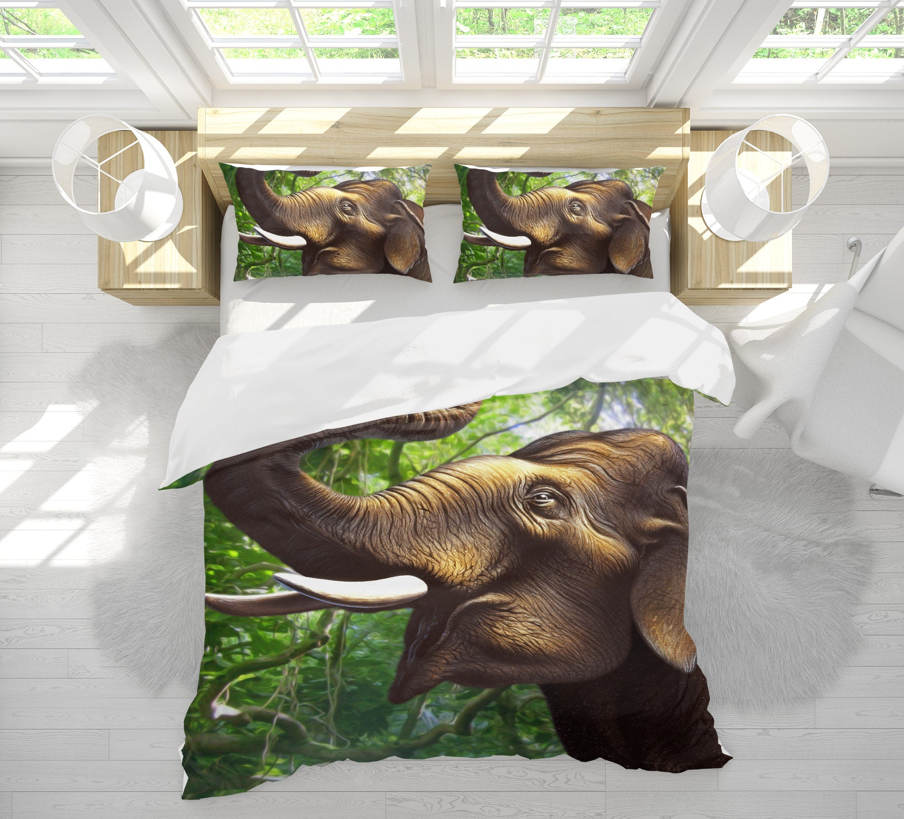 3D Indian Elephant 86004 Jerry LoFaro bedding Bed Pillowcases Quilt