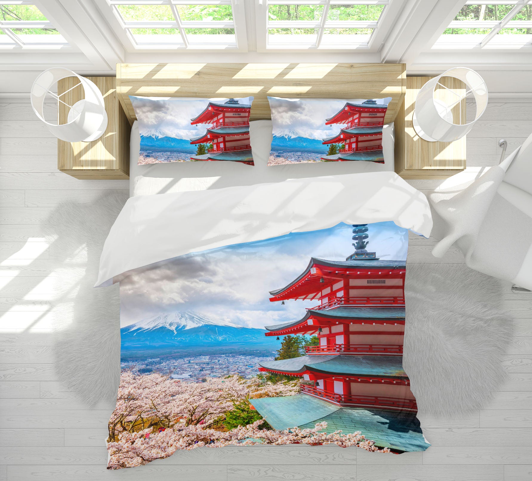 3D Fuji Mount 027 Marco Carmassi Bedding Bed Pillowcases Quilt