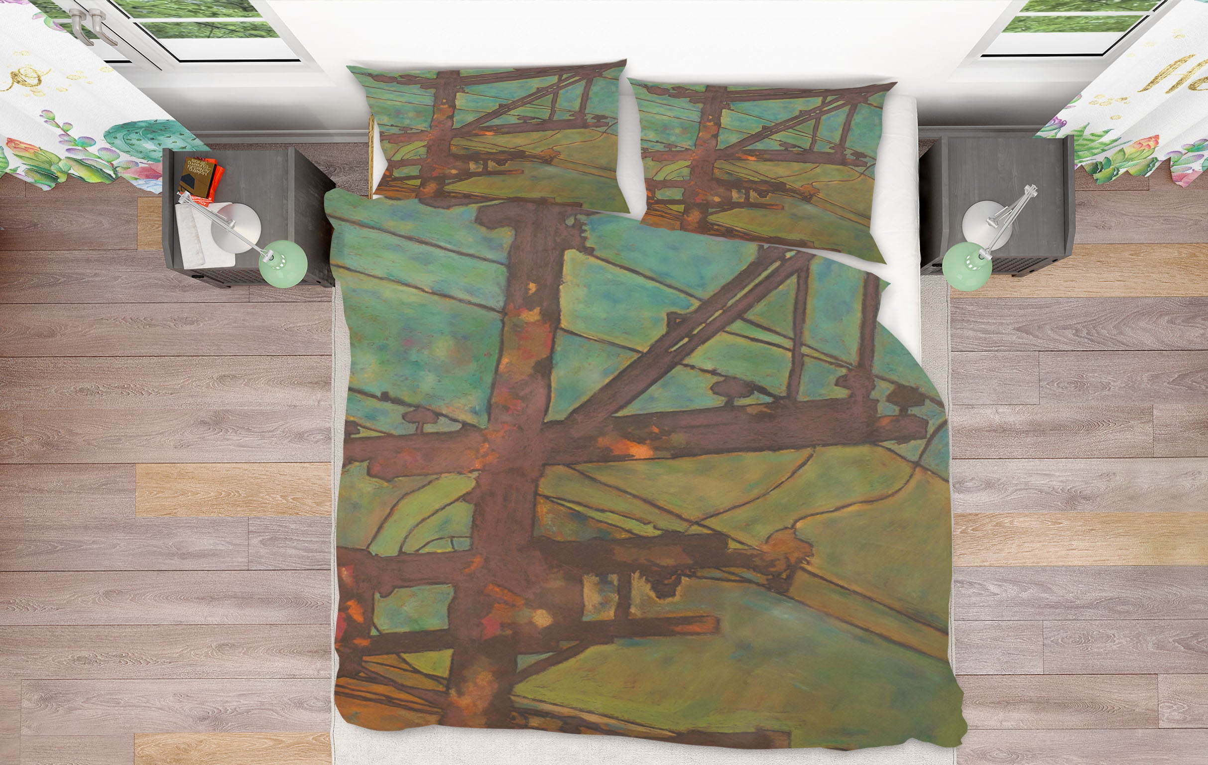 3D Telephone Pole 1109 Allan P. Friedlander Bedding Bed Pillowcases Quilt