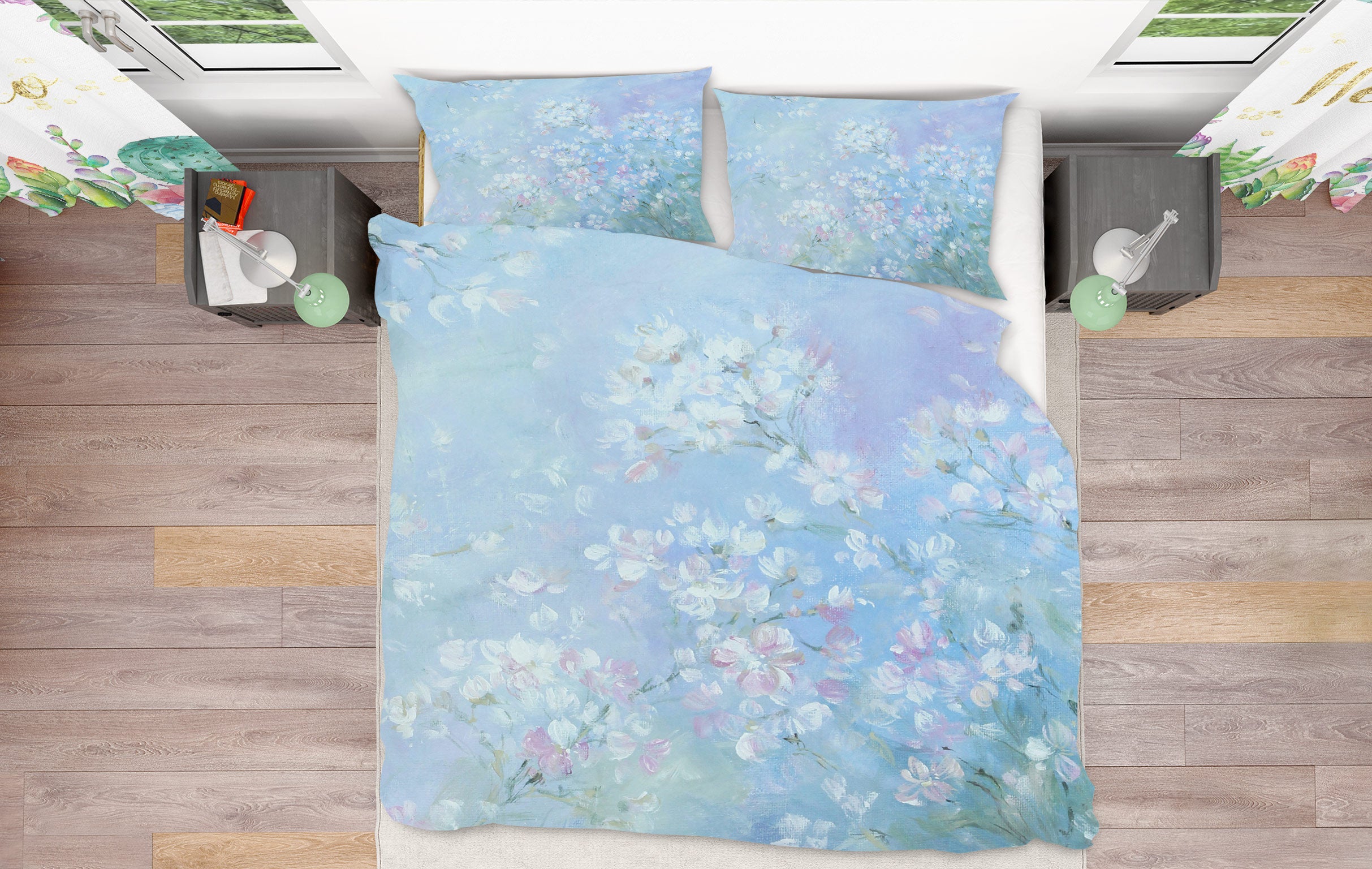 3D Flower Bush Petals 2128 Debi Coules Bedding Bed Pillowcases Quilt