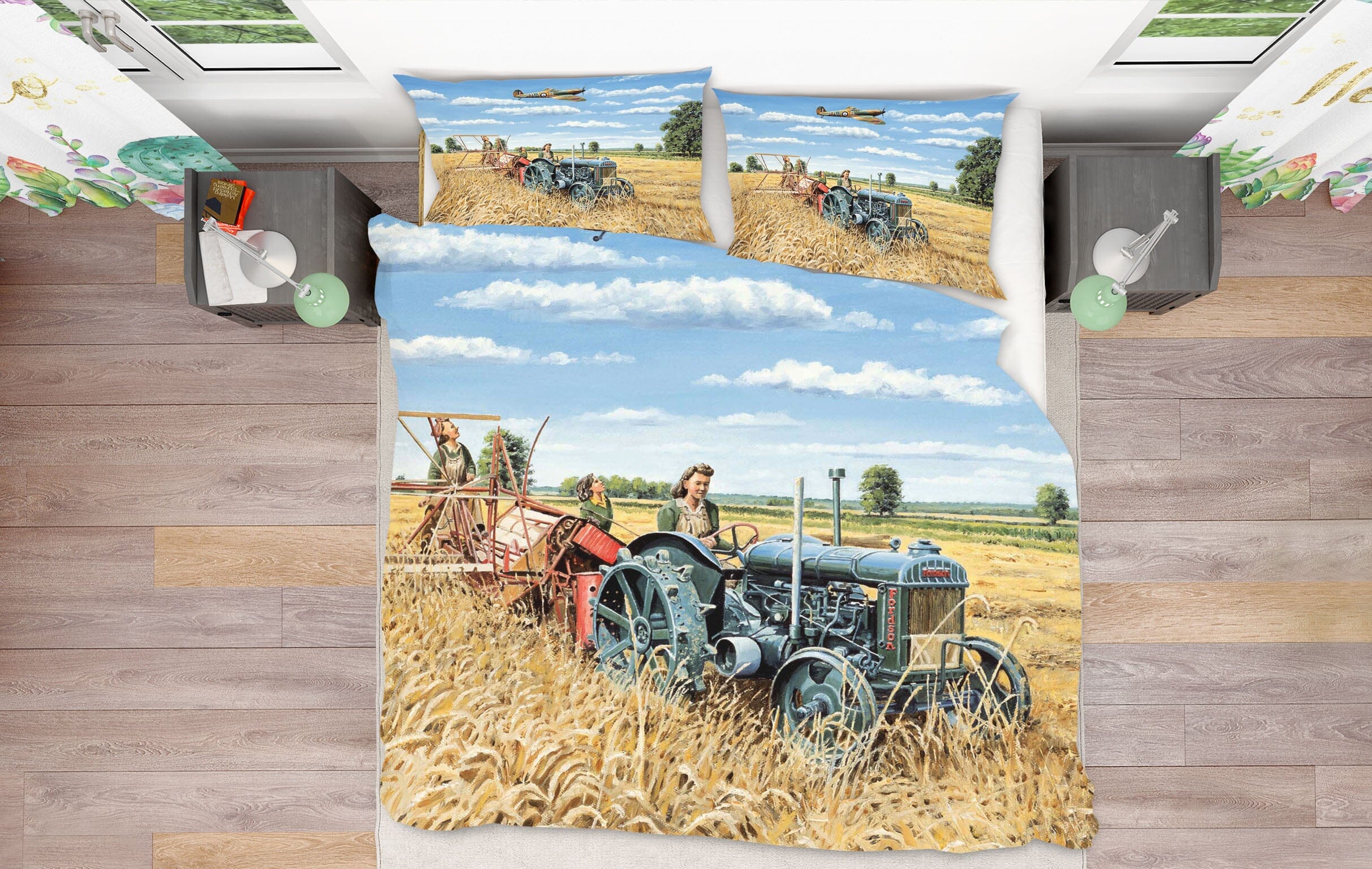 3D Harvesting Victory 2029 Trevor Mitchell bedding Bed Pillowcases Quilt Quiet Covers AJ Creativity Home 