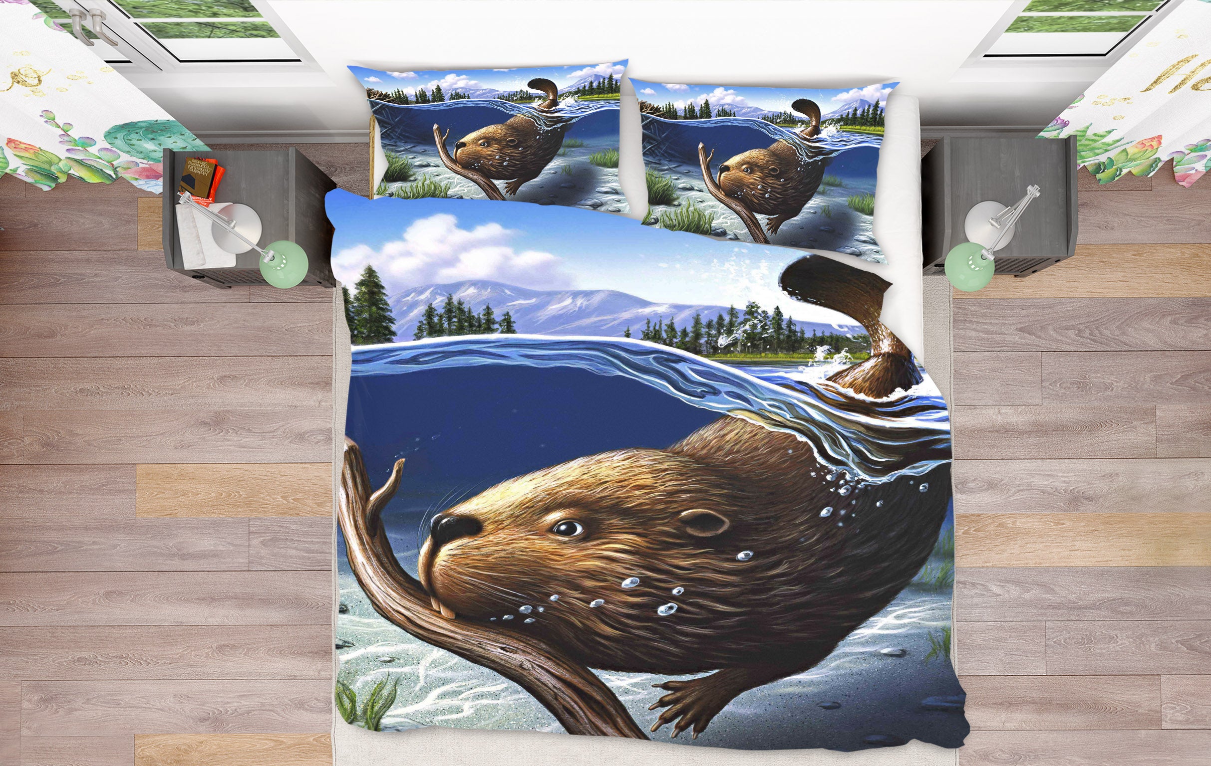 3D Busy Beaver 86001 Jerry LoFaro bedding Bed Pillowcases Quilt