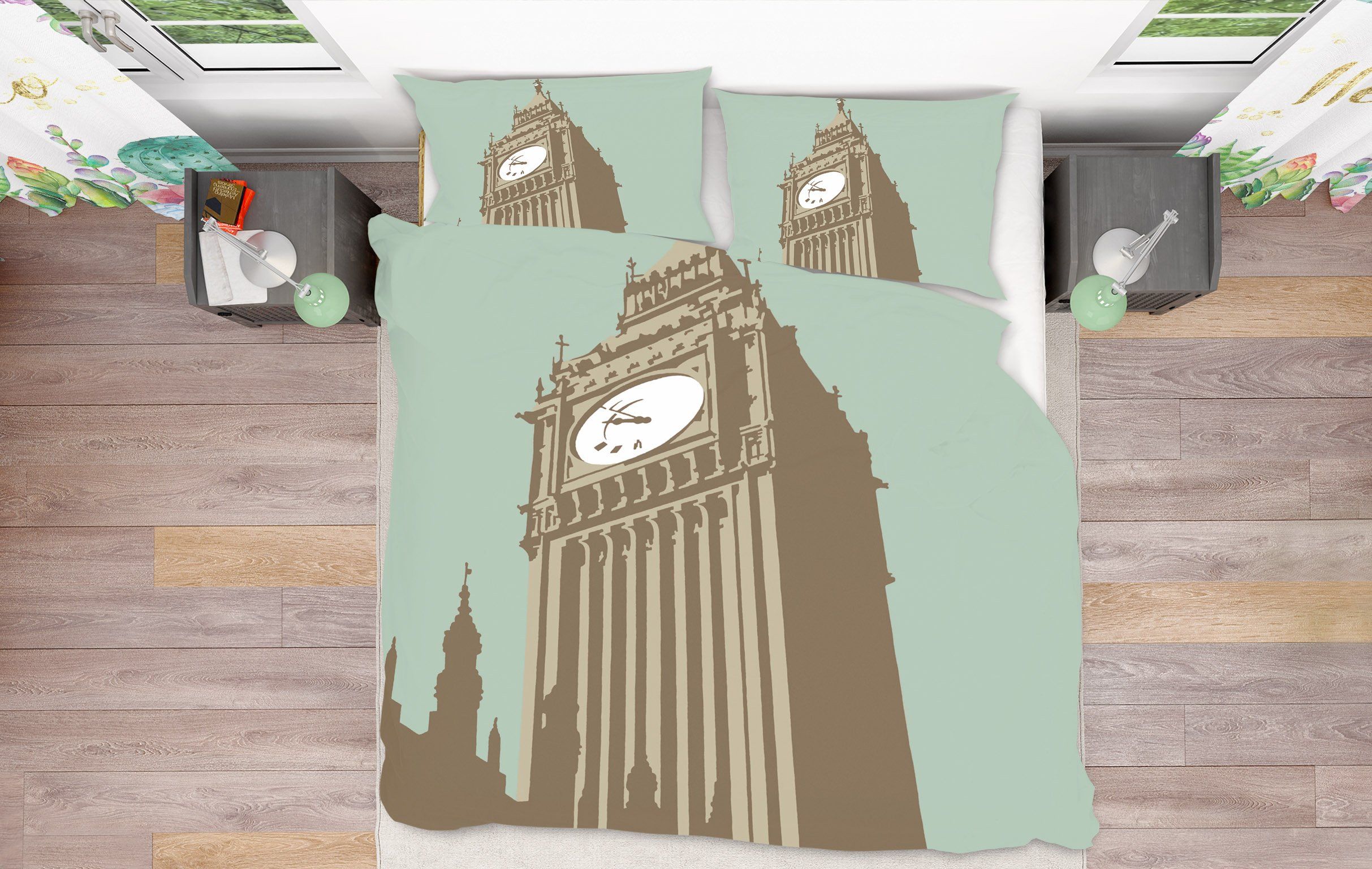 3D Big Ben 2002 Steve Read Bedding Bed Pillowcases Quilt Quiet Covers AJ Creativity Home 