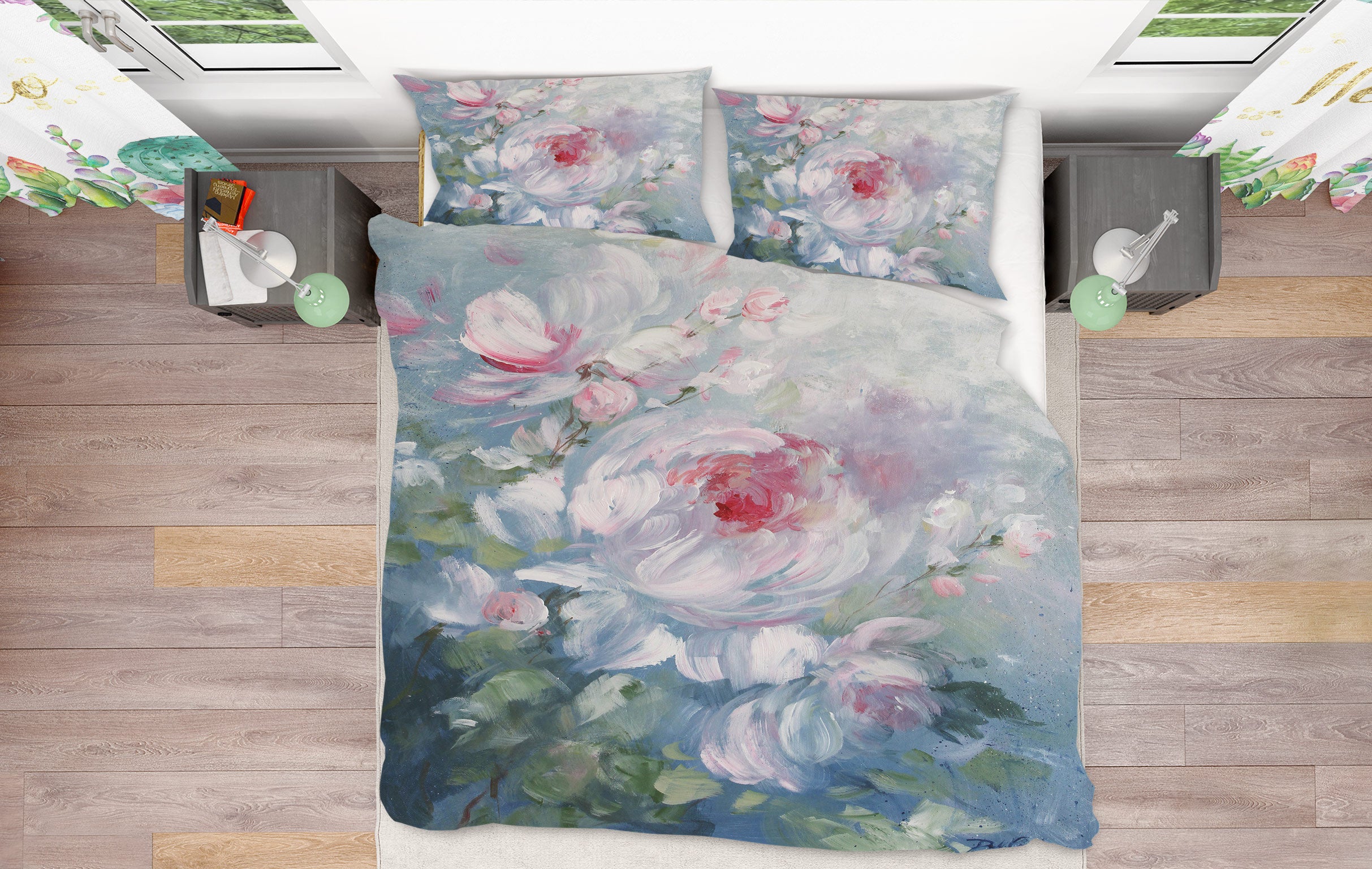 3D Flower Bush 2069 Debi Coules Bedding Bed Pillowcases Quilt