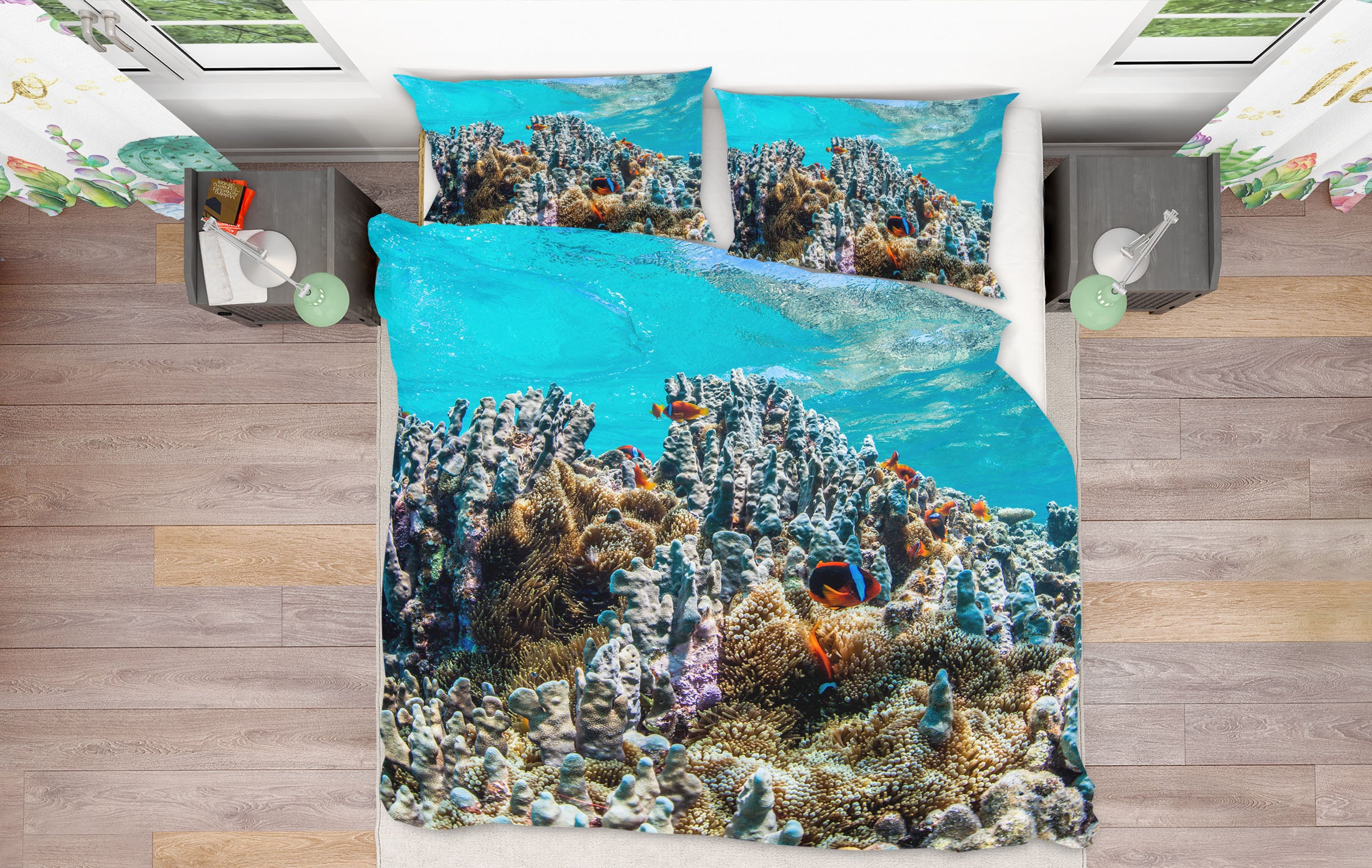 3D Coral Sea 21056 Bed Pillowcases Quilt