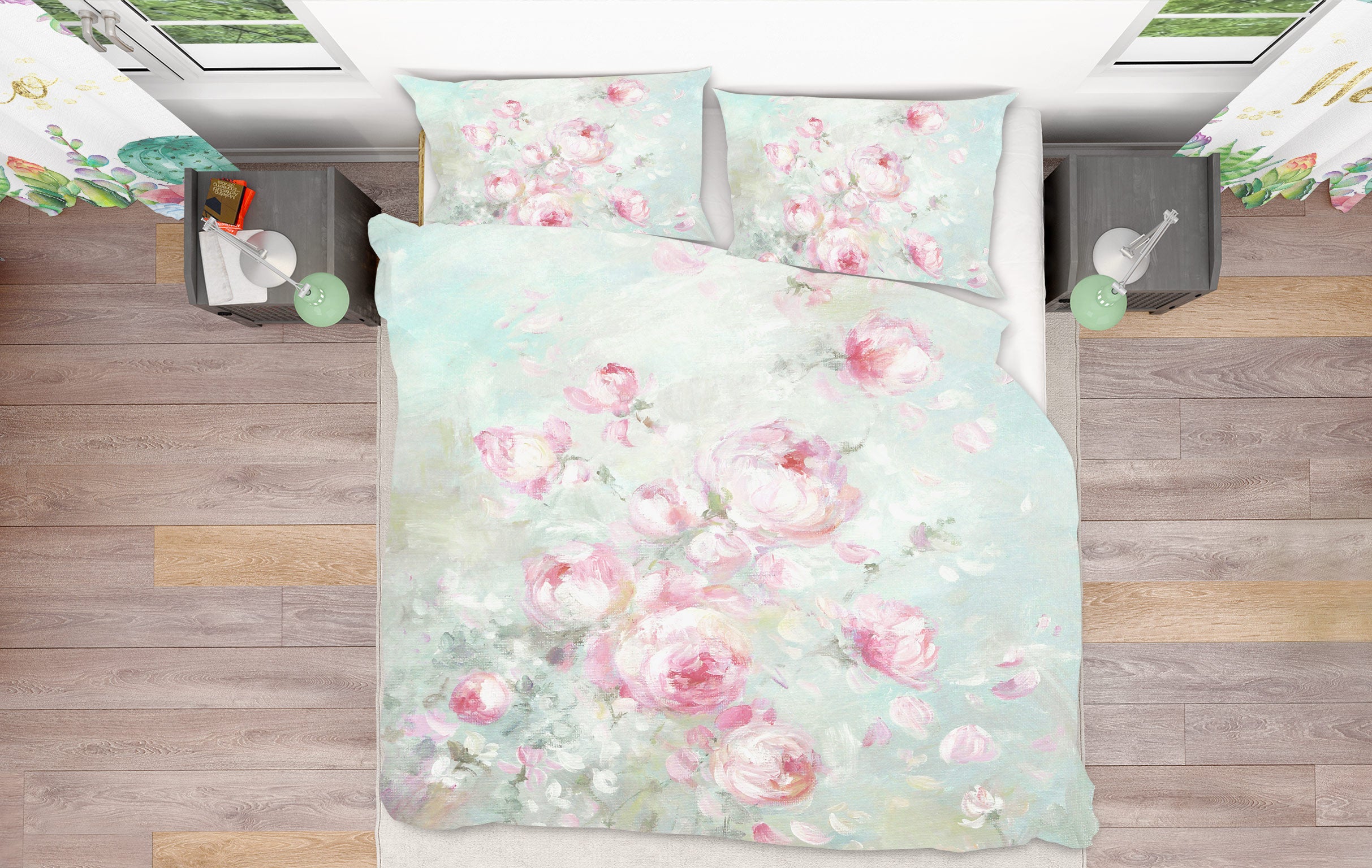 3D Flower Bush 2159 Debi Coules Bedding Bed Pillowcases Quilt