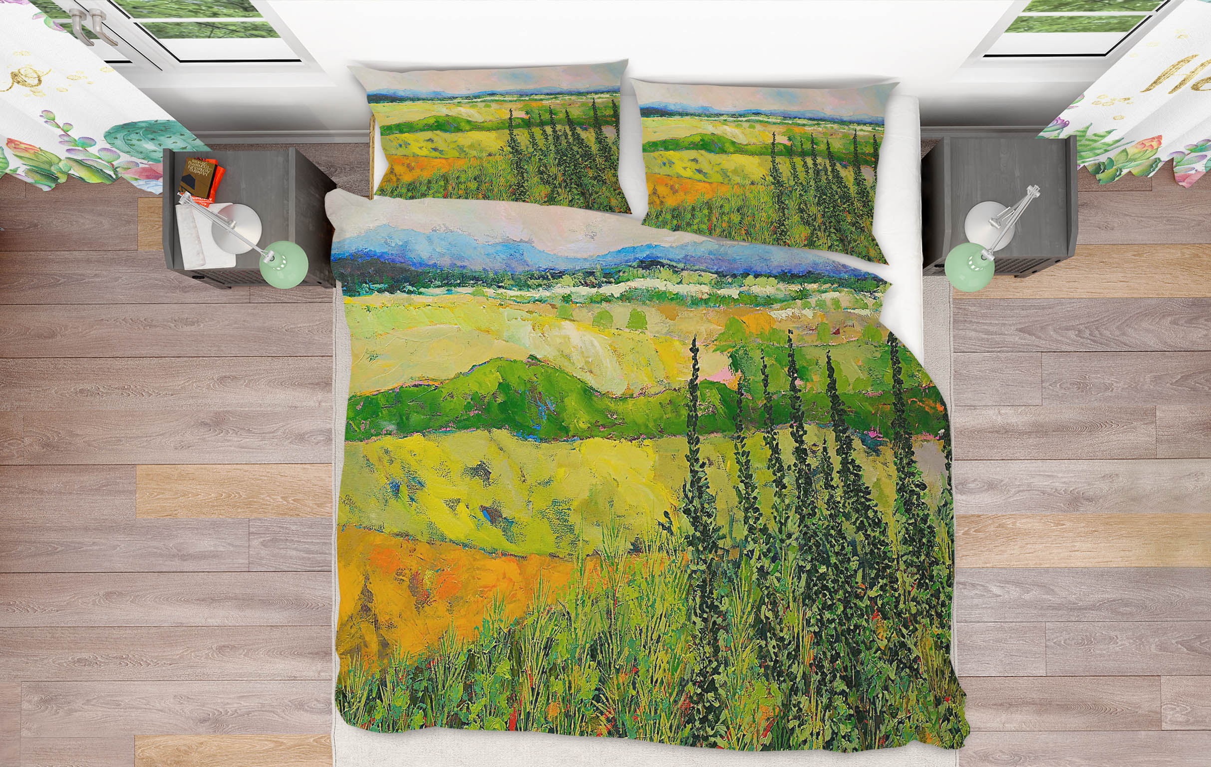 3D Valley Land 1033 Allan P. Friedlander Bedding Bed Pillowcases Quilt