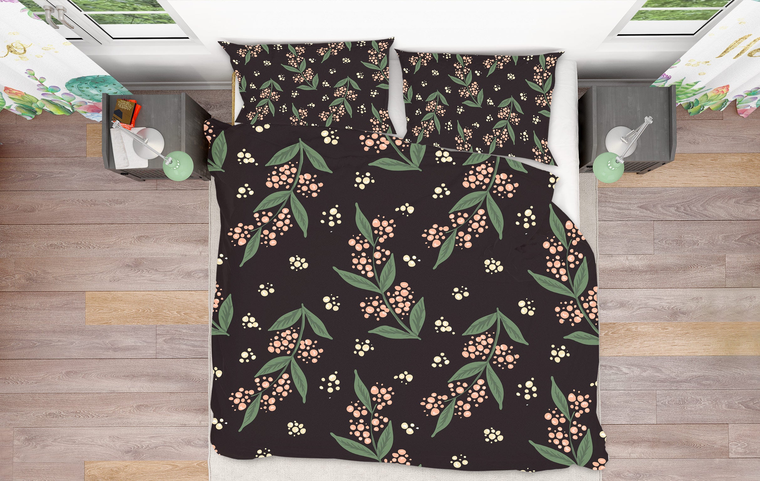 3D Small Flower Leaves 10977 Kashmira Jayaprakash Bedding Bed Pillowcases Quilt