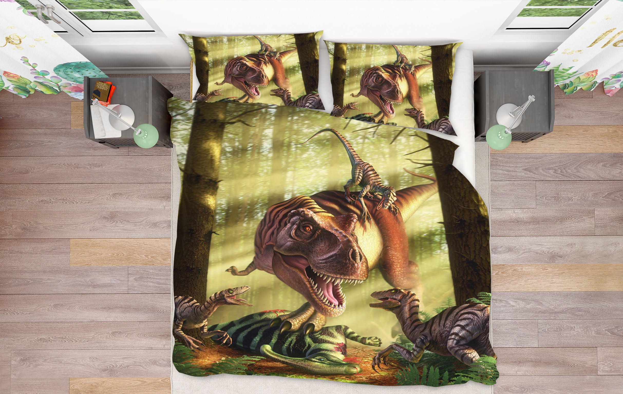 3D Dino Style 18067 Jerry LoFaro bedding Bed Pillowcases Quilt