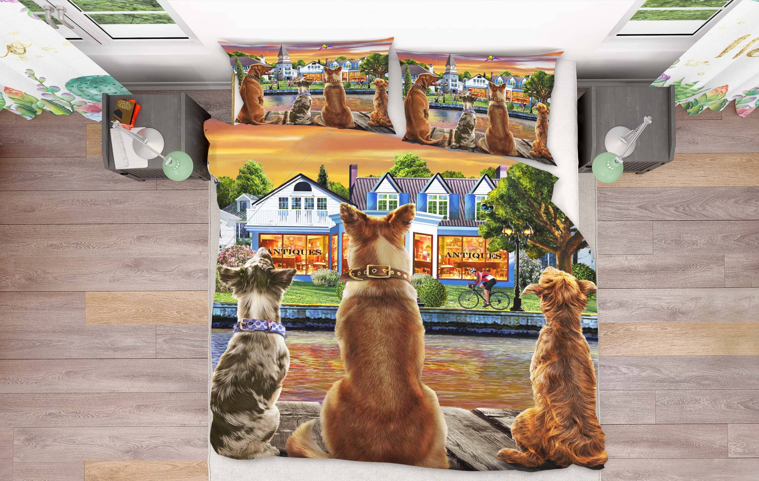 3D Watchdog 2127 Adrian Chesterman Bedding Bed Pillowcases Quilt Quiet Covers AJ Creativity Home 