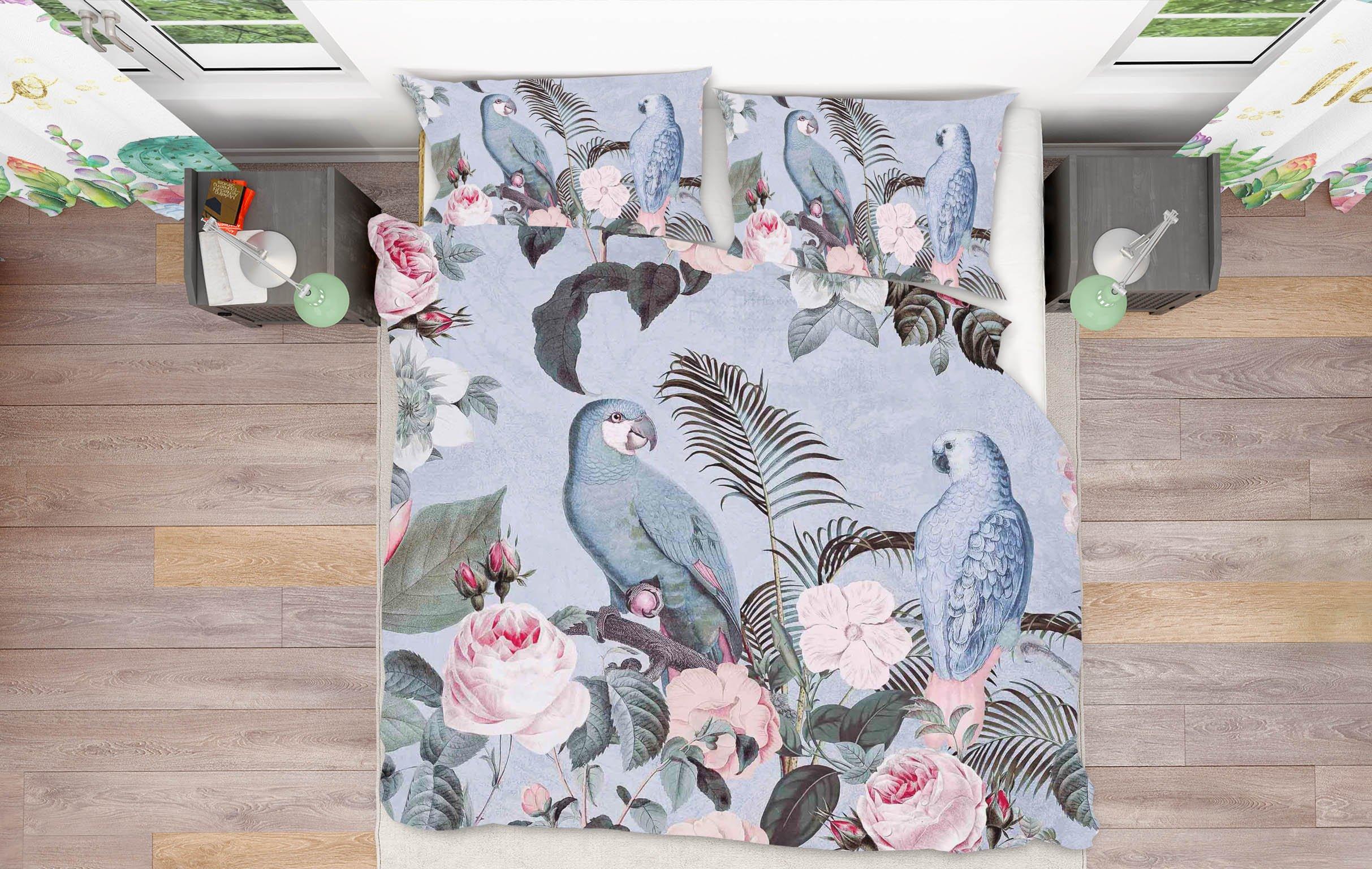 3D Bird Family 2128 Andrea haase Bedding Bed Pillowcases Quilt Quiet Covers AJ Creativity Home 