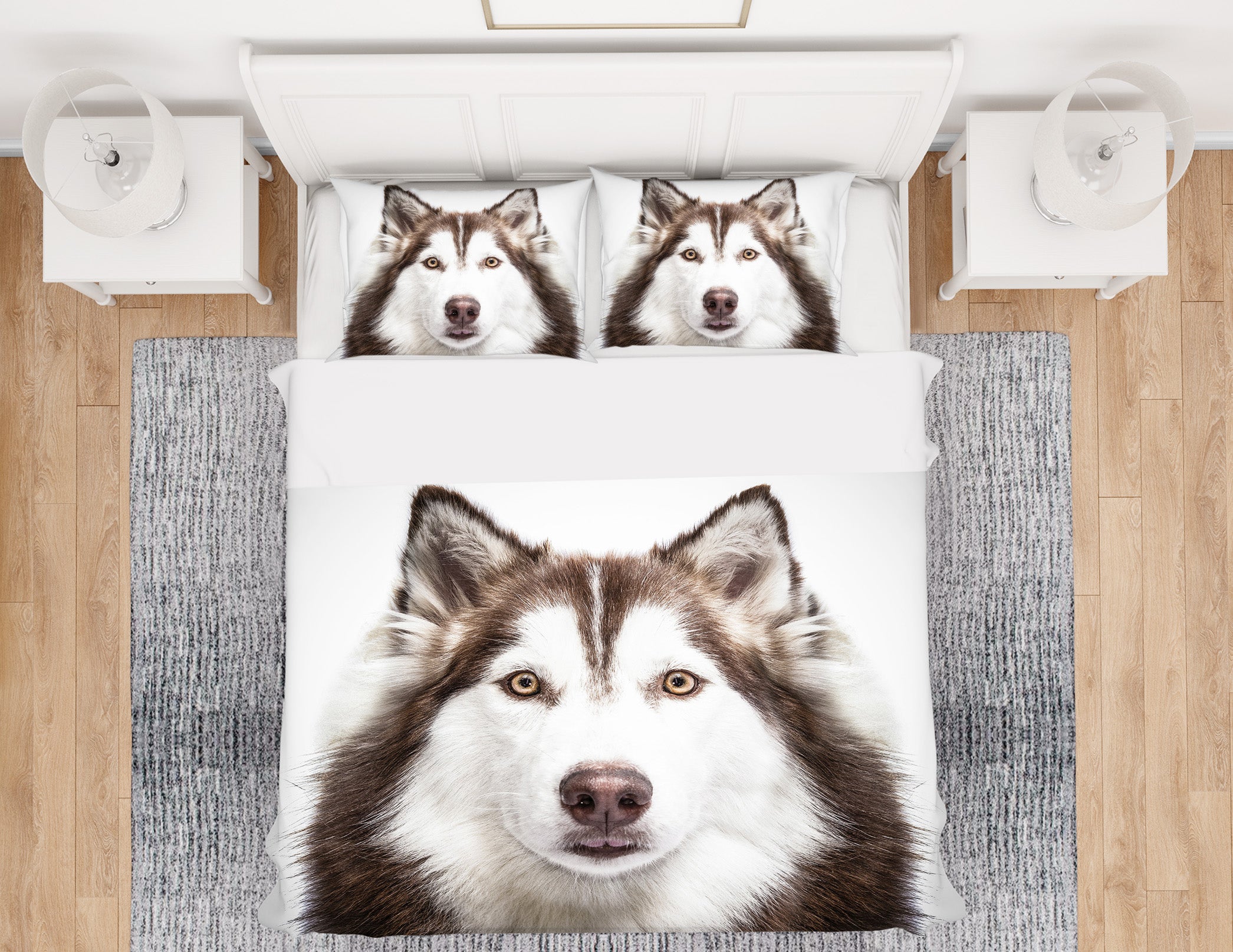 3D Husky 21005 Bed Pillowcases Quilt