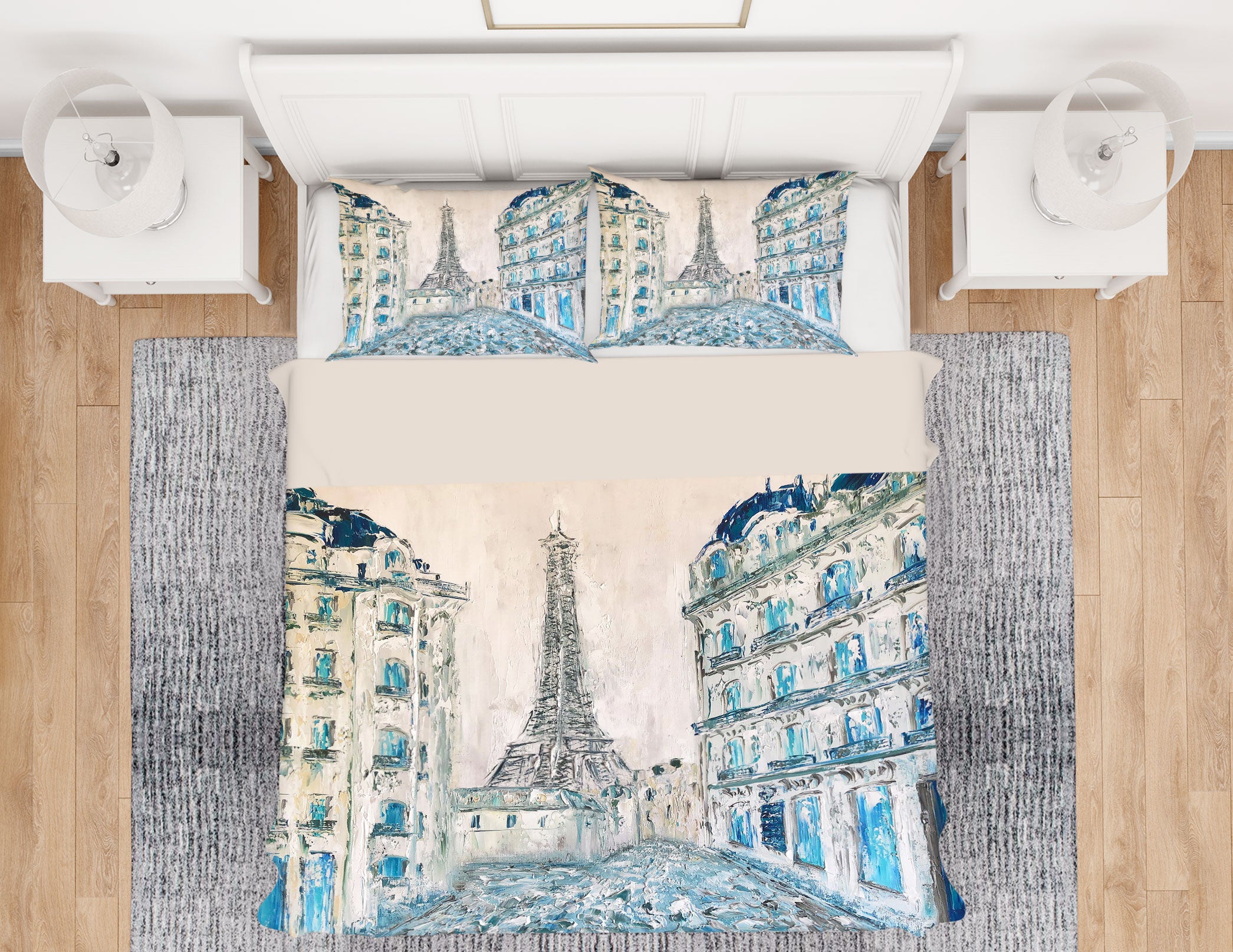 3D Eiffel Tower 454 Skromova Marina Bedding Bed Pillowcases Quilt