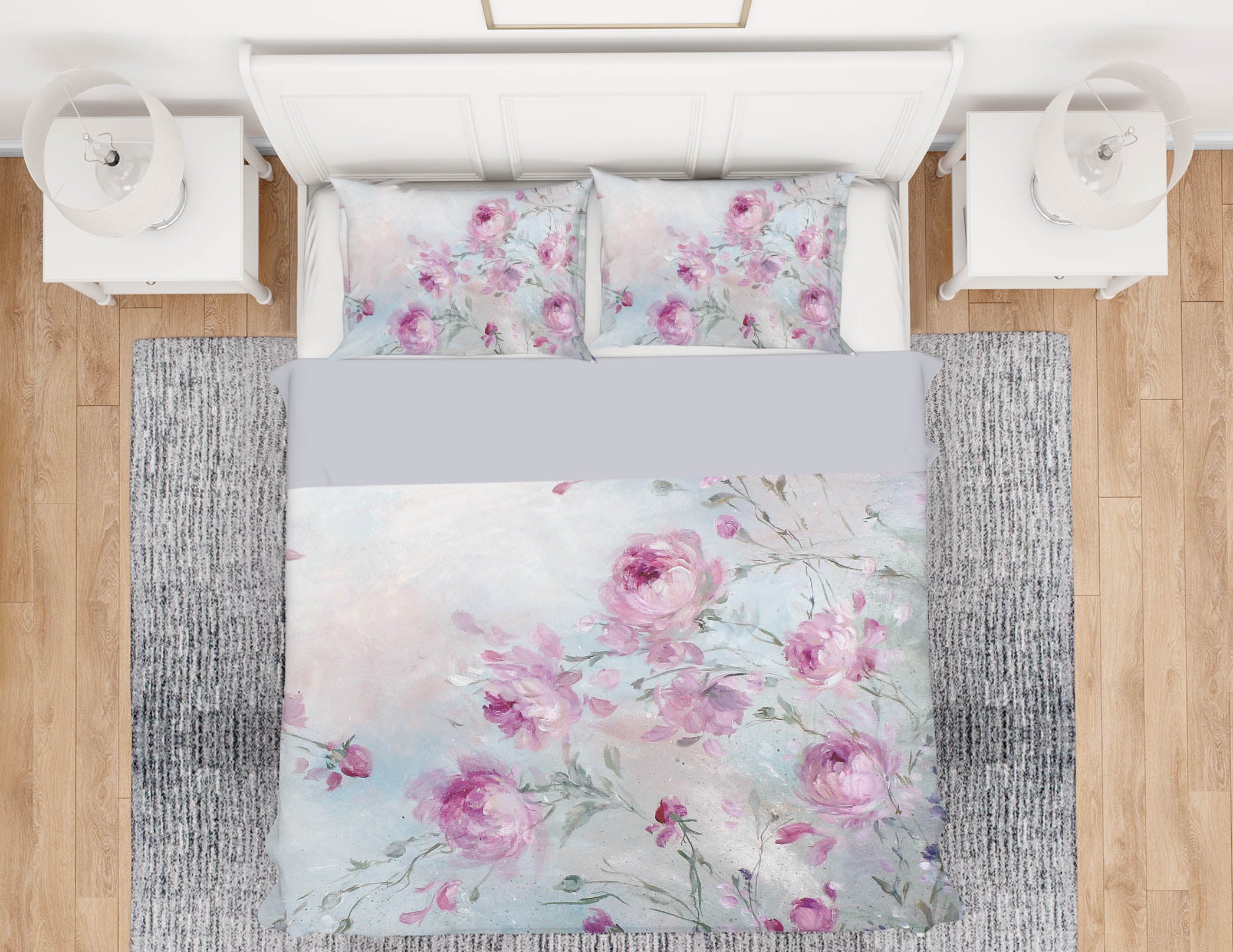 3D Painting Roses 125 Debi Coules Bedding Bed Pillowcases Quilt